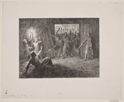 Illustration til Svend Grundtvig, "Marsk Stig: Dansk Folkevise Fra 13de Aarhundrede", 1861