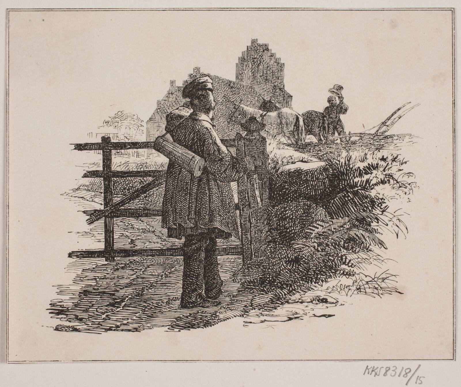 Aftenstunden, Adolph Kittendorff, 1845