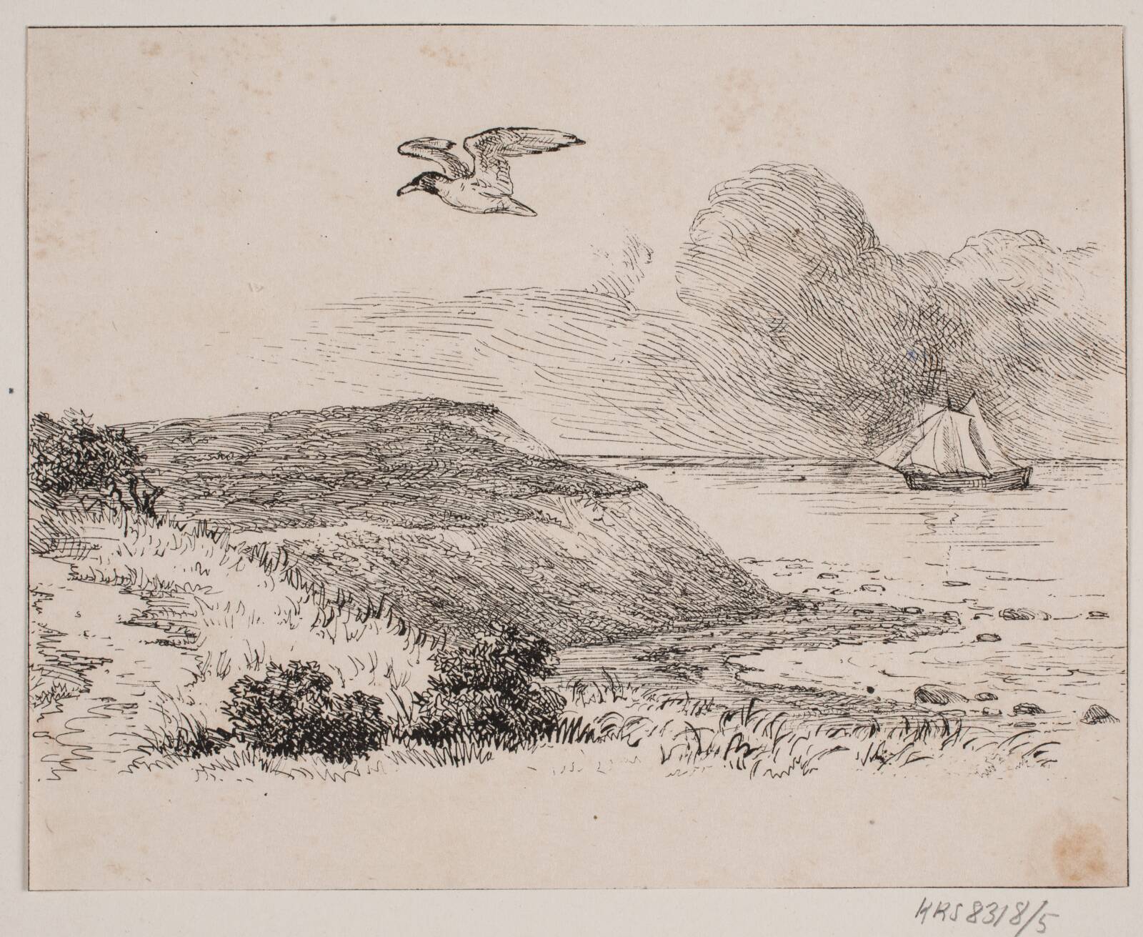 Mågen, Adolph Kittendorff, 1845