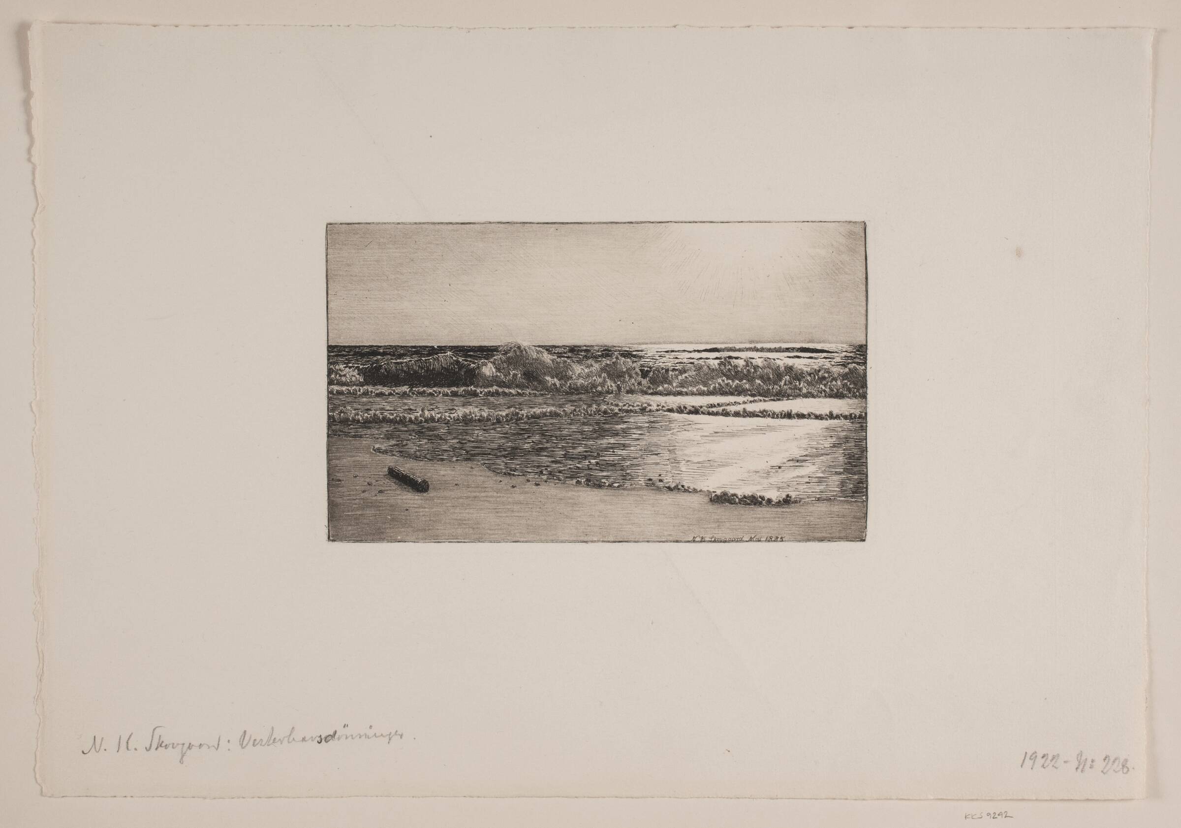 Vesterhavsdønninger, Niels Skovgaard, 1885