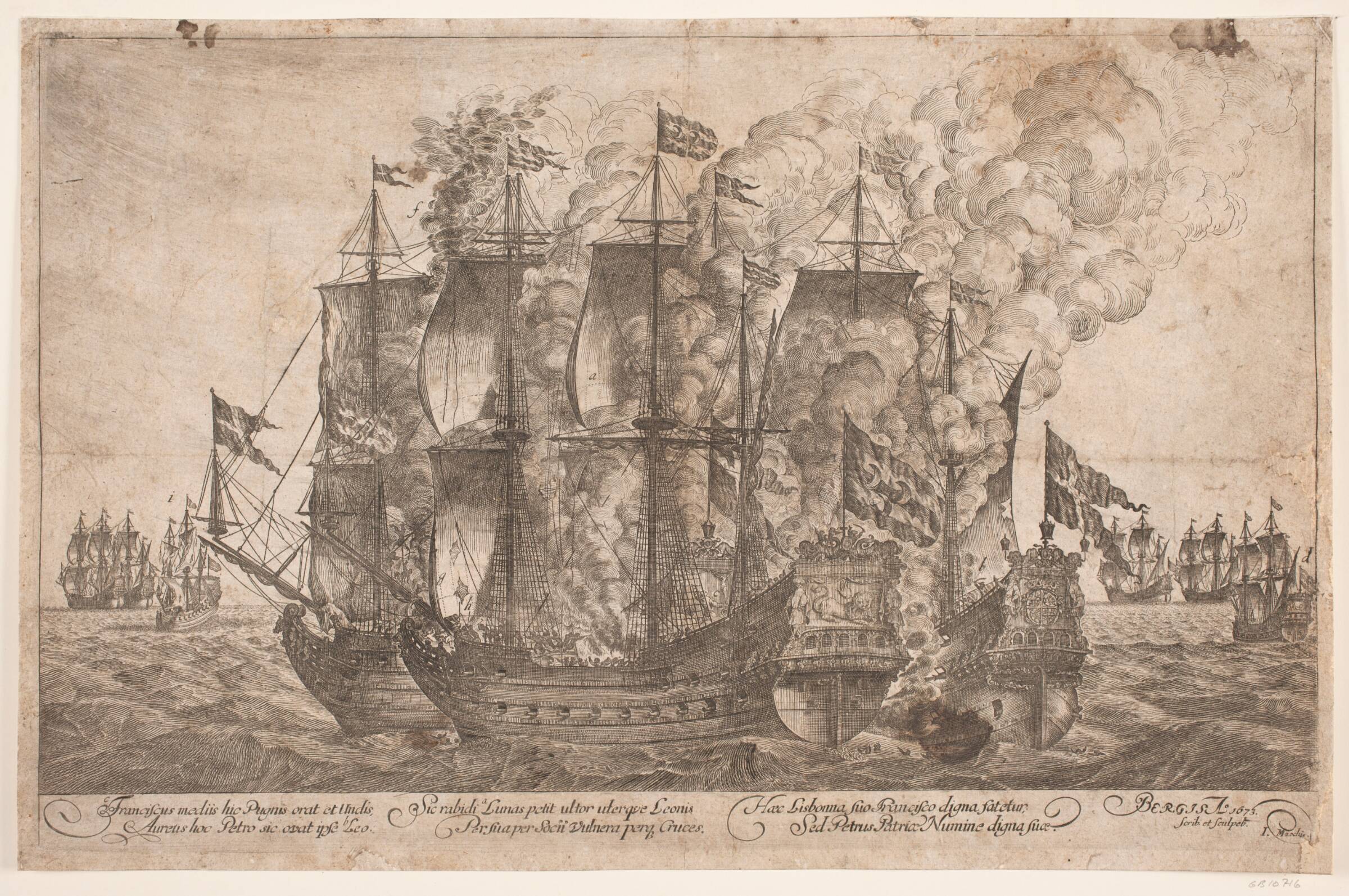 Søkamp mellem danske fartøjer og et tyrkisk sørøverskib, Jacob Mortenssøn Maschius, 1673