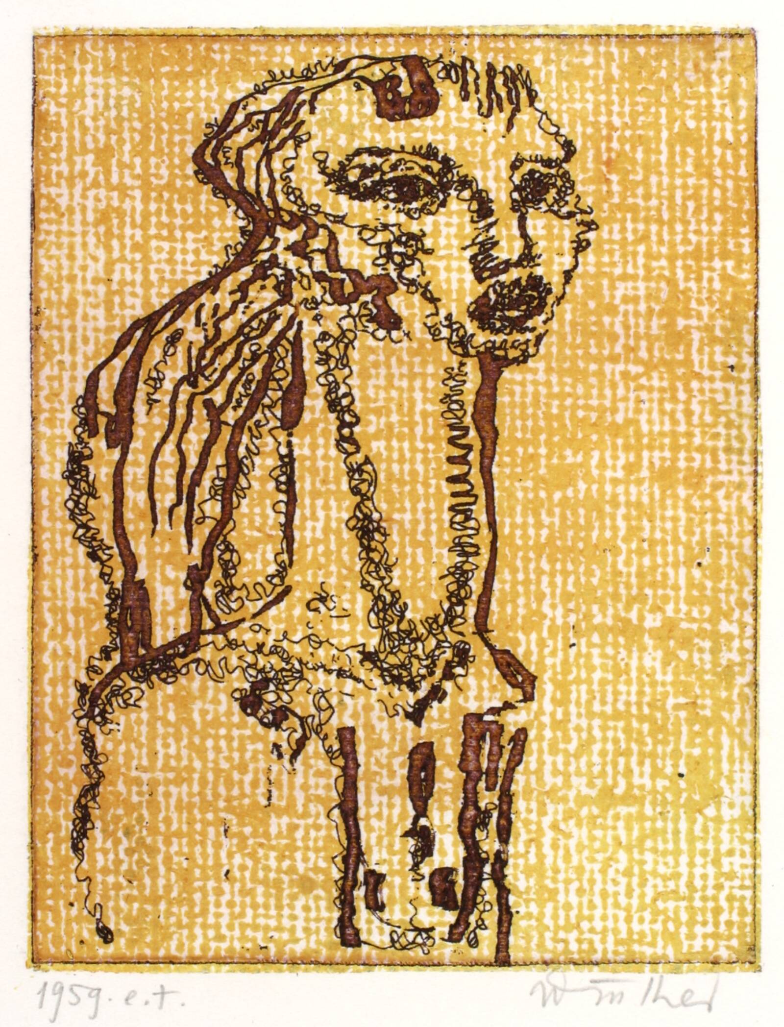 Tête encre. Efter Vera Cunningham, Richard Winther, 1959