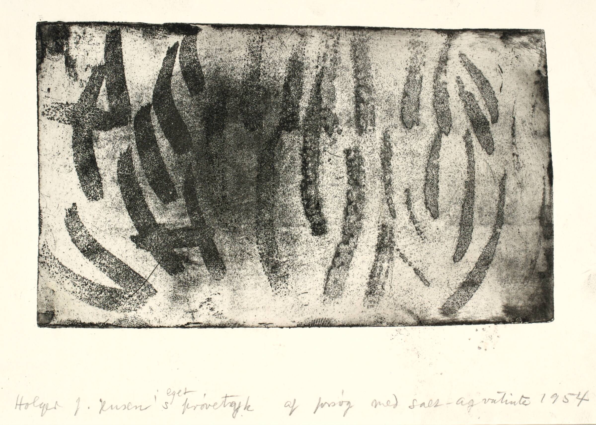 Ætseprøve, Holger J. Jensen, 1954