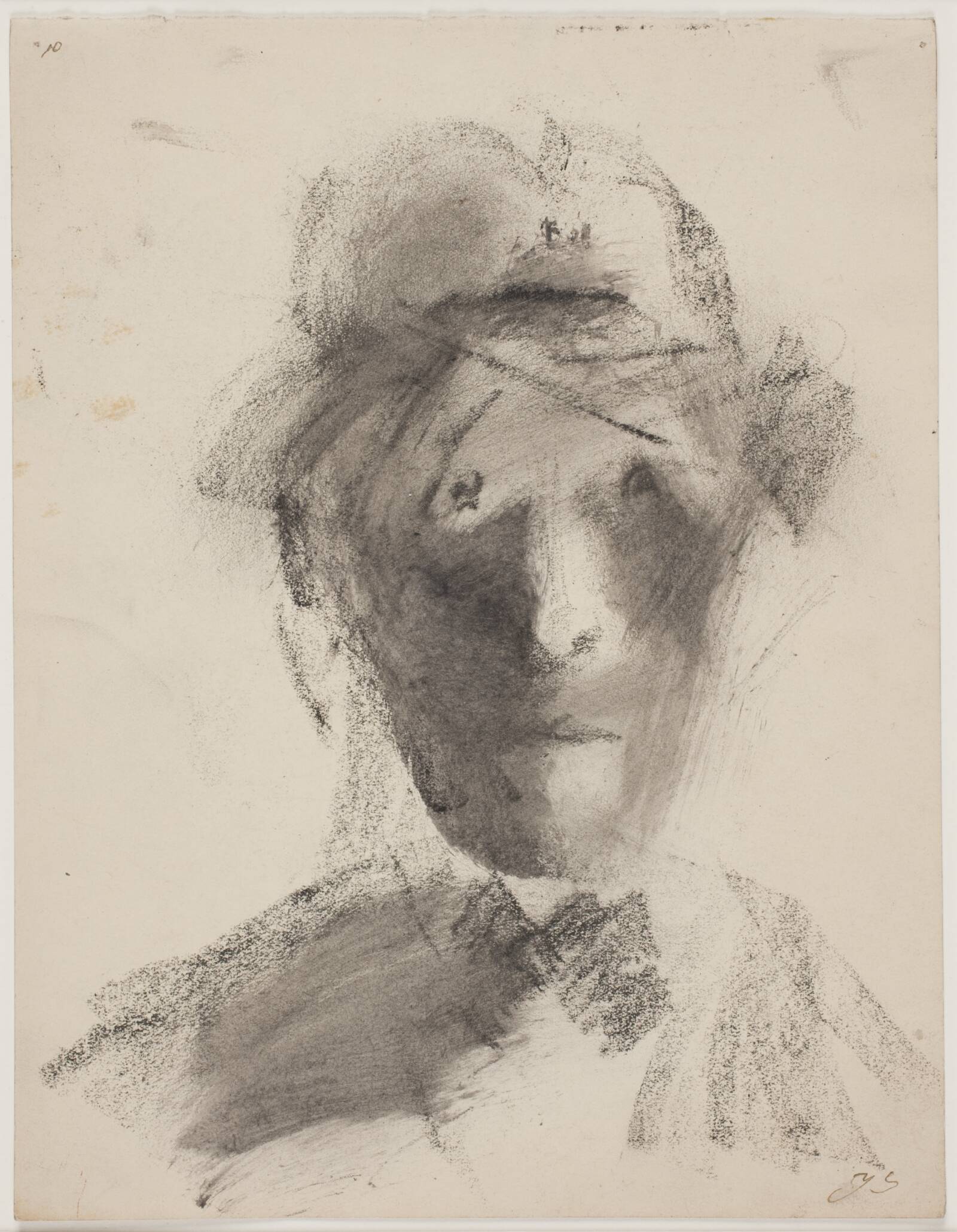 Selvportræt, Jens Søndergaard, 1918
