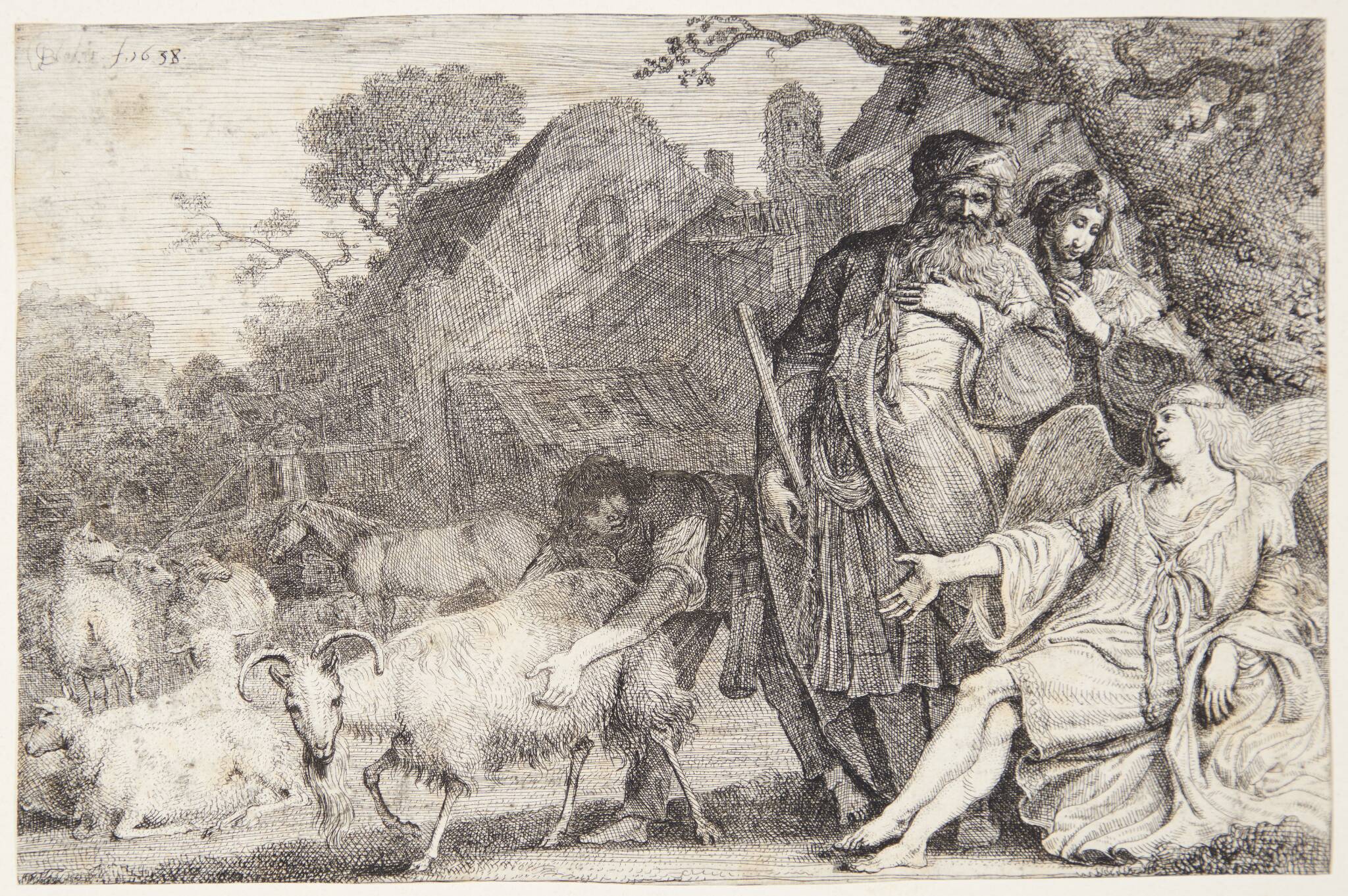 Englen lover Abraham en søn