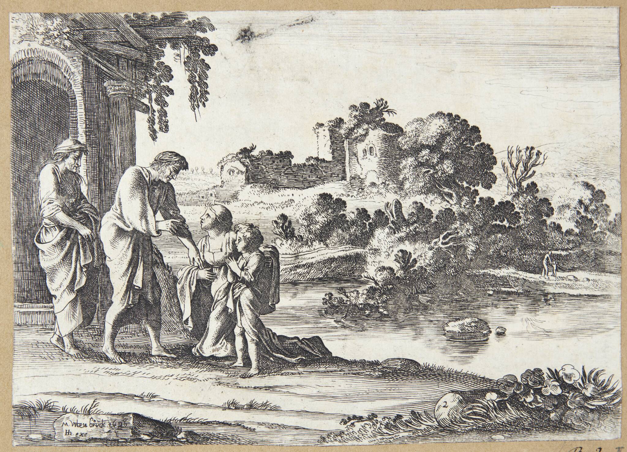 Abraham tager afsked med Hagar
