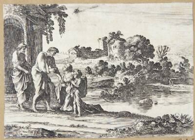 Abraham tager afsked med Hagar