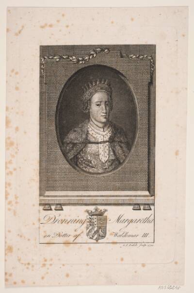 Portræt af dronning Margaretha