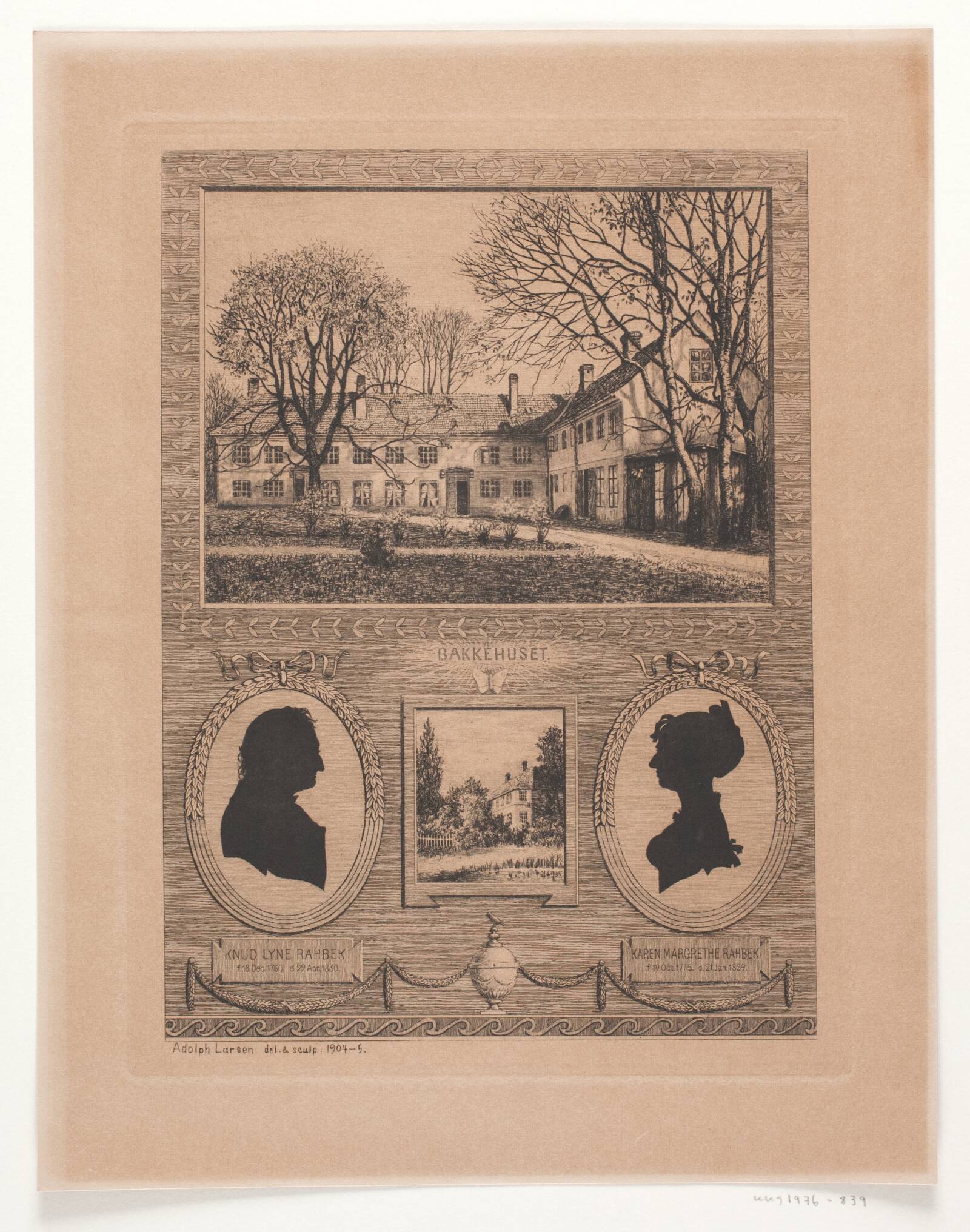 Bakkehuset, Adolph Larsen, 1904-1905