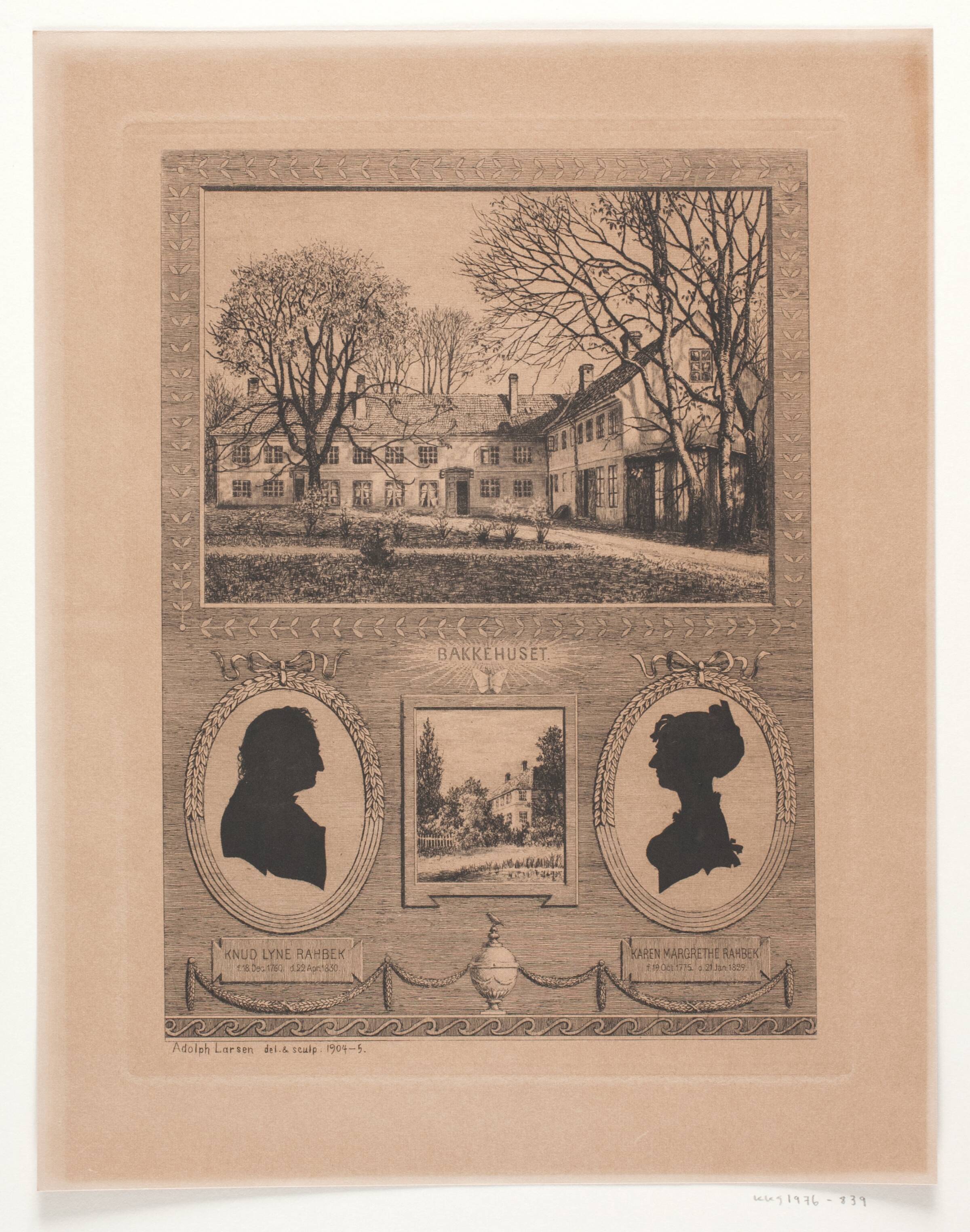 Bakkehuset, Adolph Larsen, 1904-1905