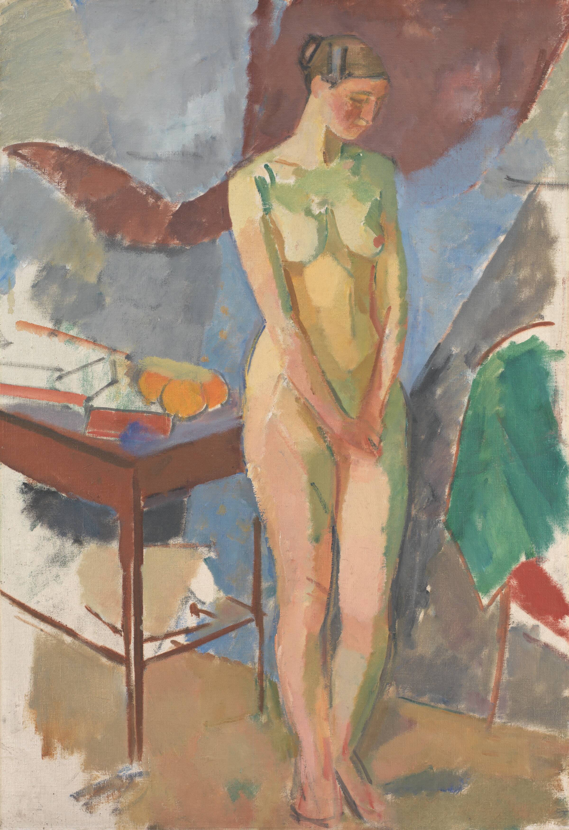 Stående kvindelig model, Isakson, Karl, 1918-1920