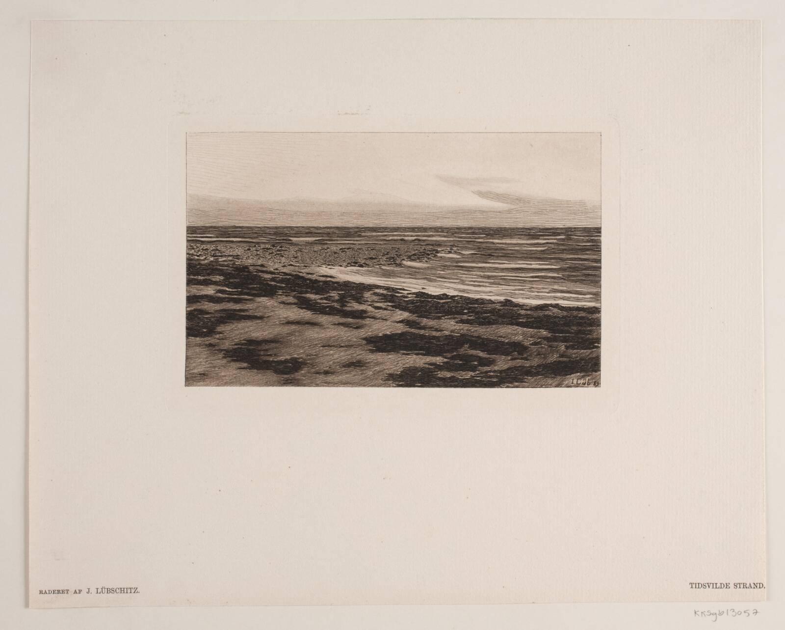 Tisvilde strand, John Lübschitz, 1889