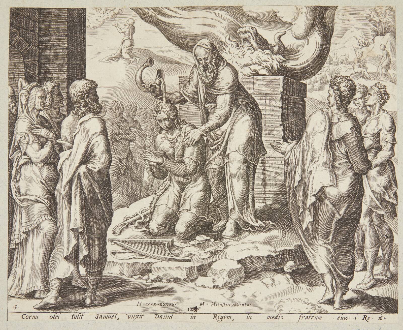 Samuel salver David, Ubekendt, 1554-1557