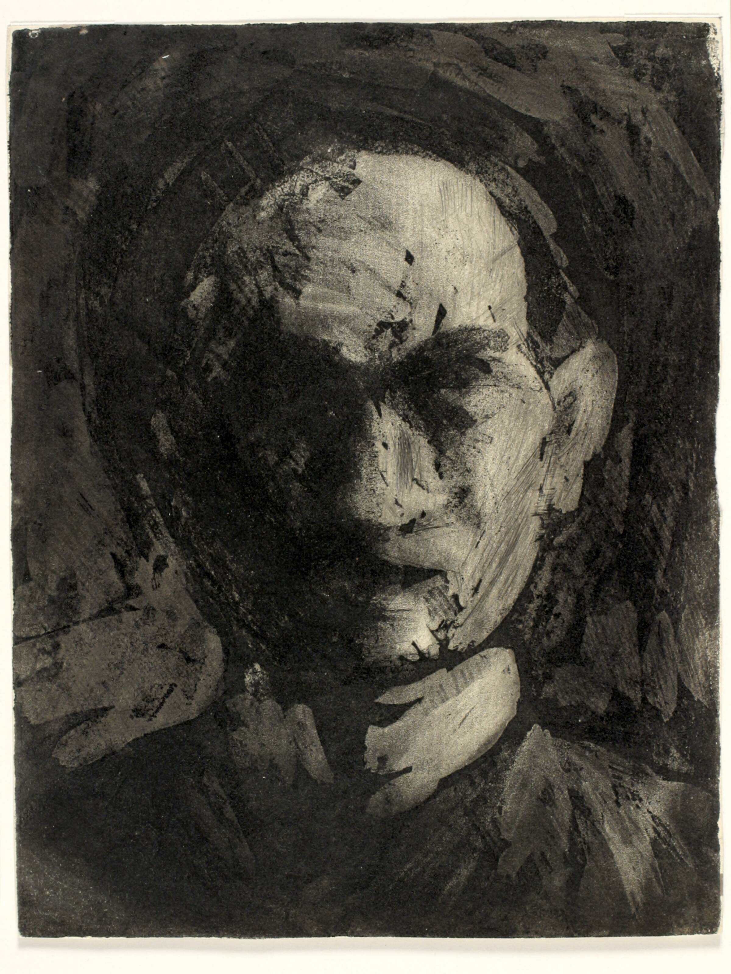 Selvportræt, Holger J. Jensen, 1950