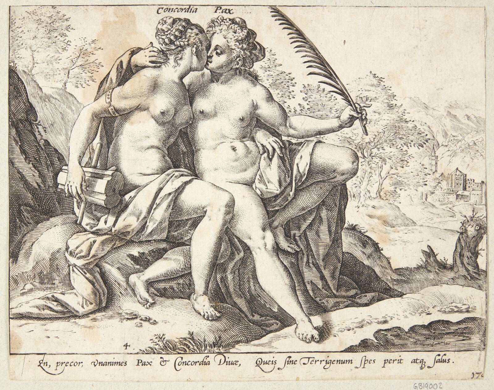 Harmoni og fred, Hendrick Goltzius, 1580-1583