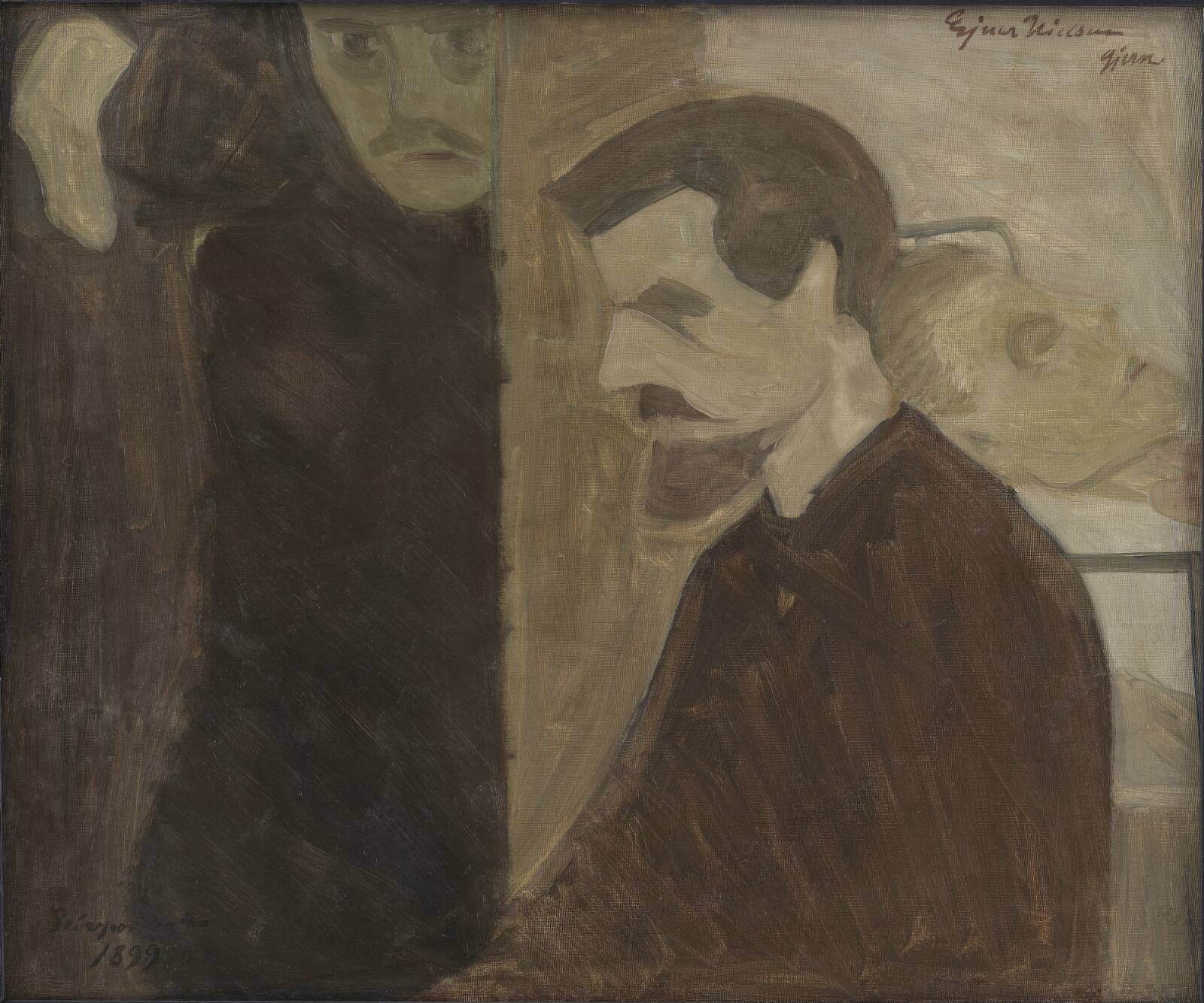 Selvportræt, Ejnar Nielsen, 1899