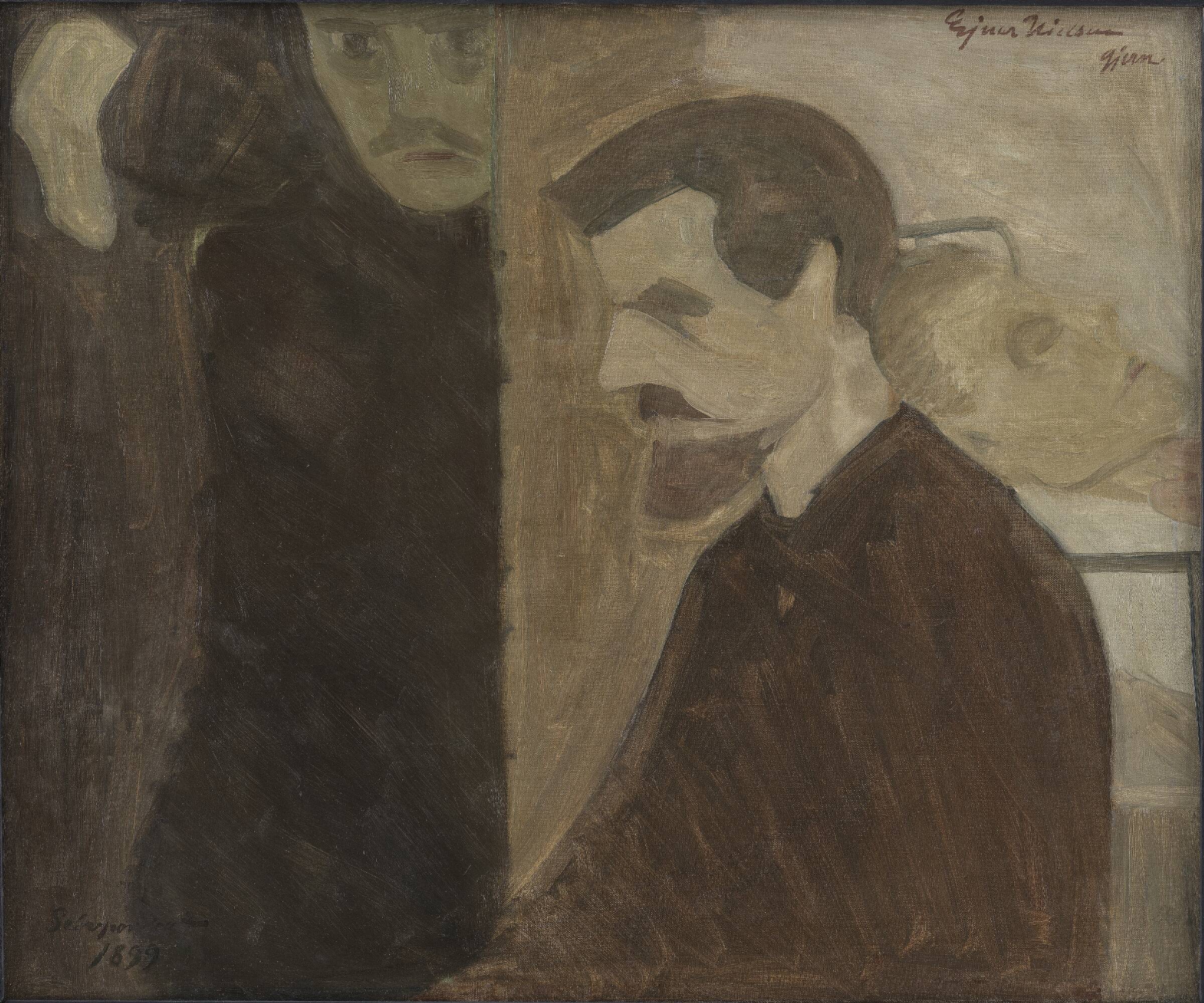 Selvportræt, Ejnar Nielsen, 1899