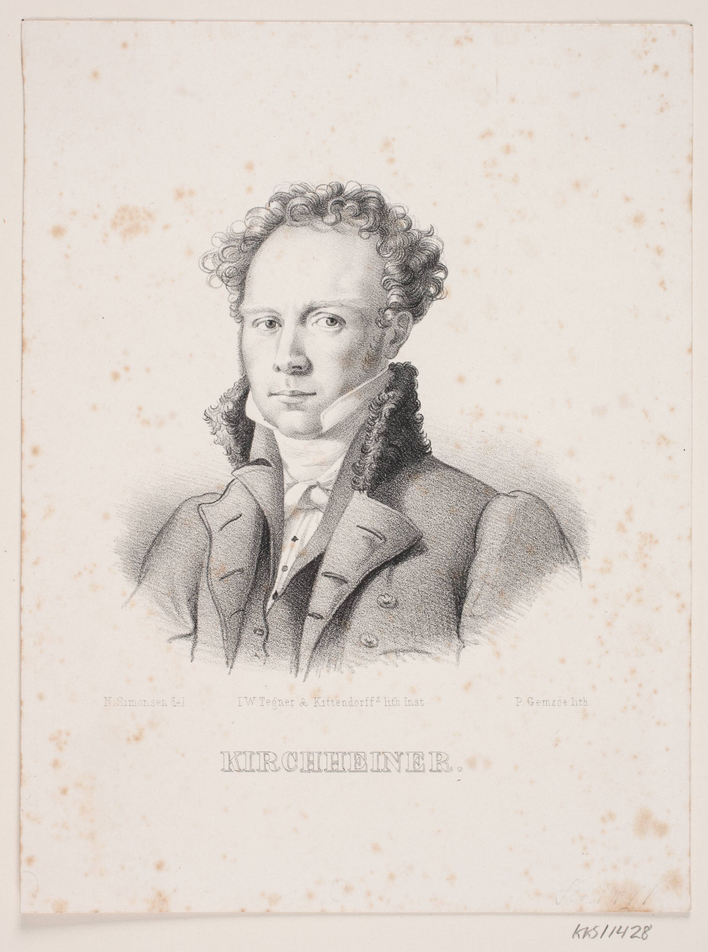 Johan Frederik Kirchheiner, Peter Henrik Gemzøe, 1851