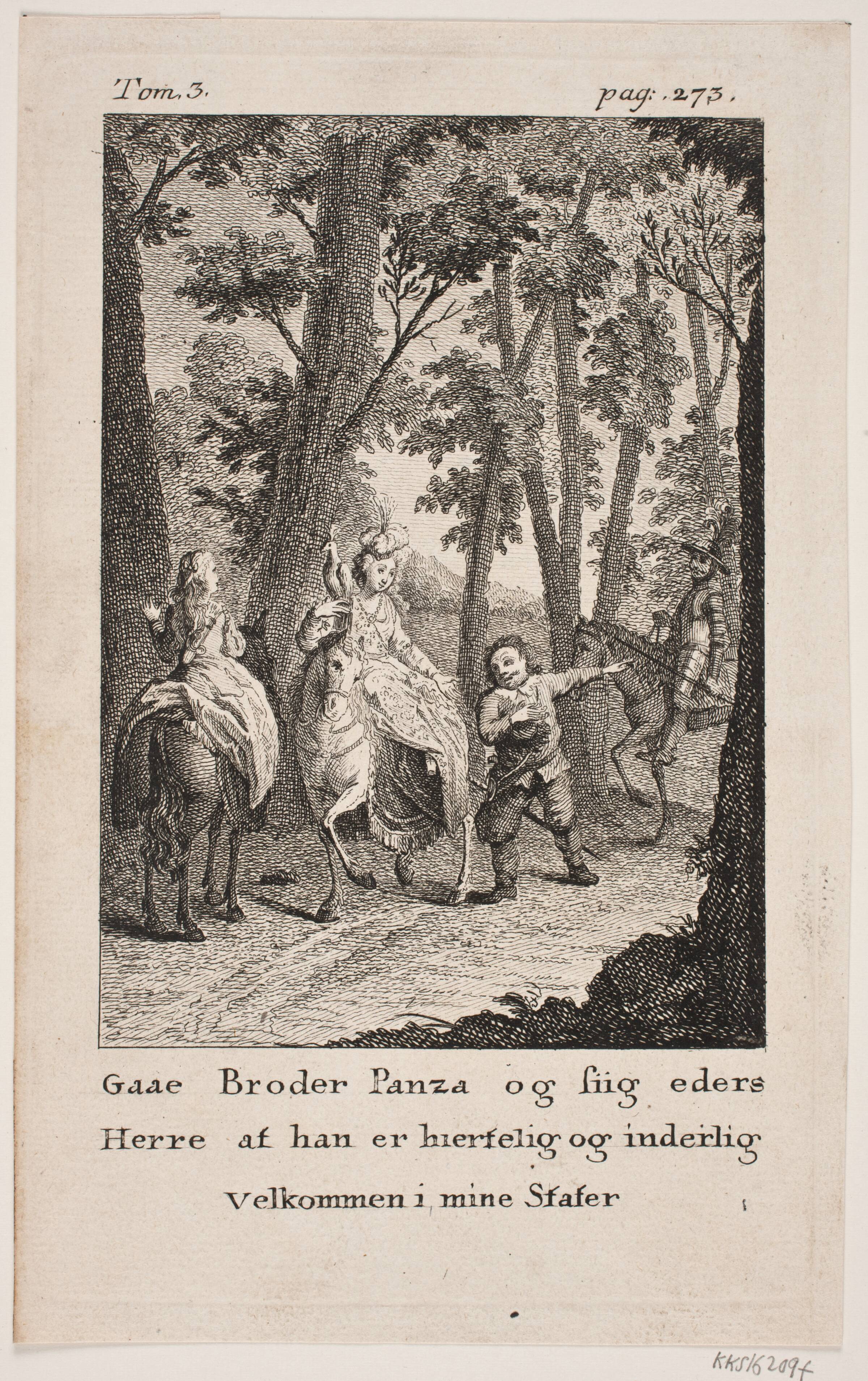 Illustration til Don Quixote, Georg Haas, 1776-1777