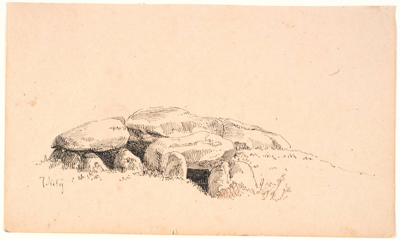 En langdysse, Johan Thomas Lundbye, 1842