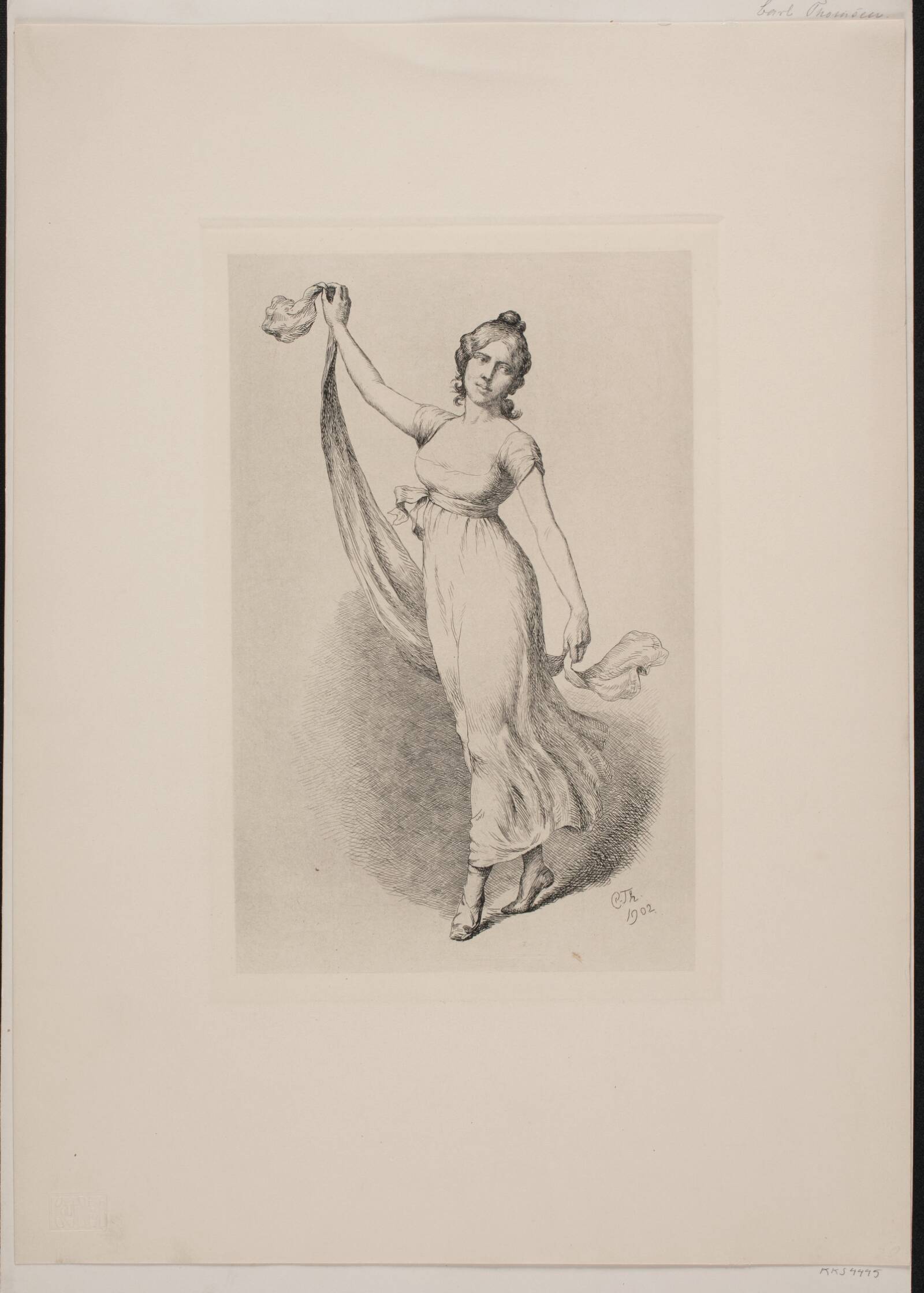 Dansende pige, Carl Thomsen, 1902