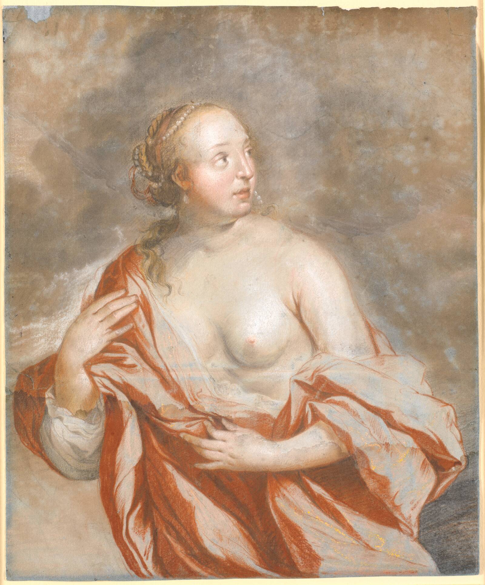 Ilende kvinde, halvfigur, Heinrich Dittmers, 1666