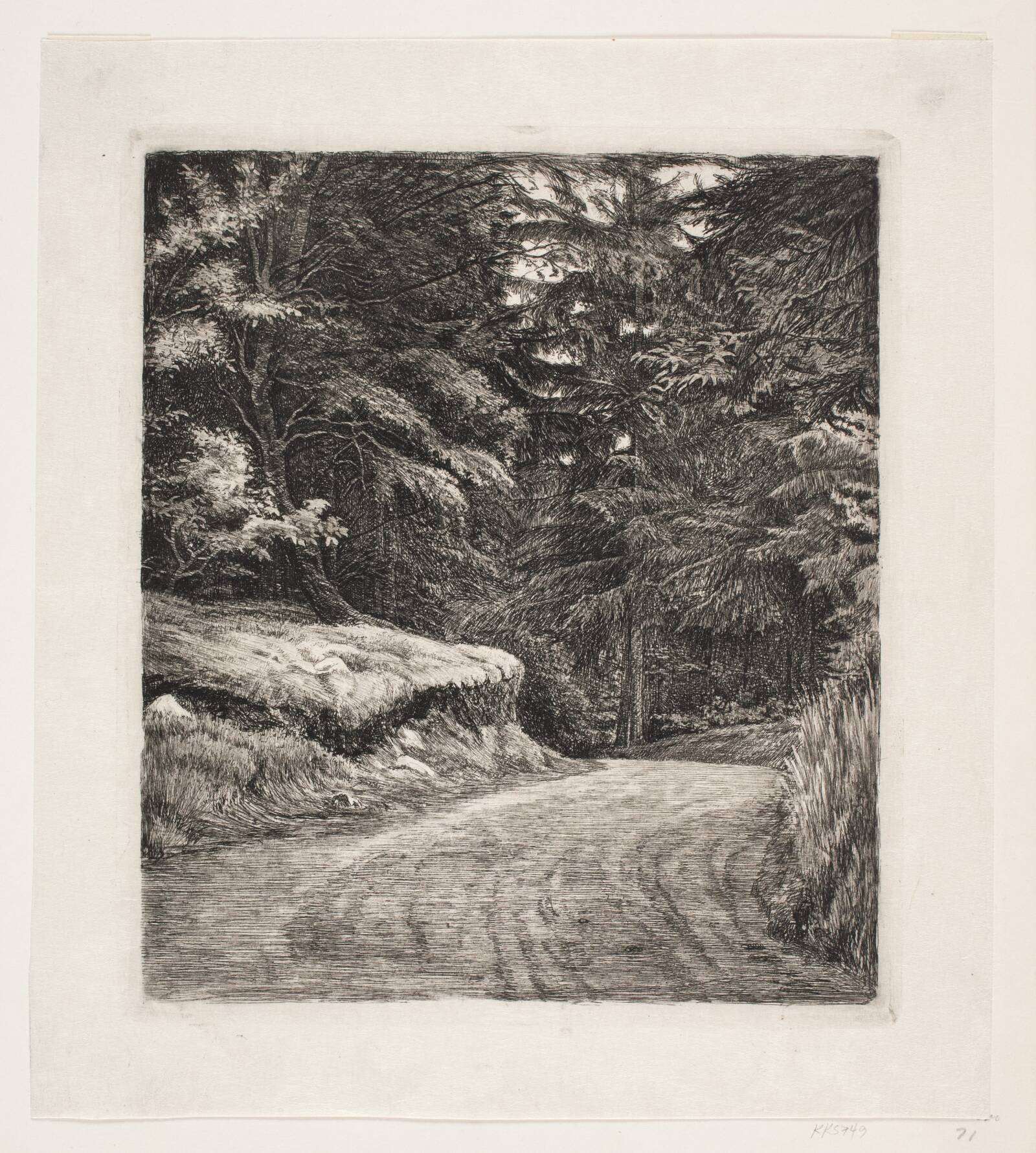 Vejen i Granskoven, Carl Bloch, 1885