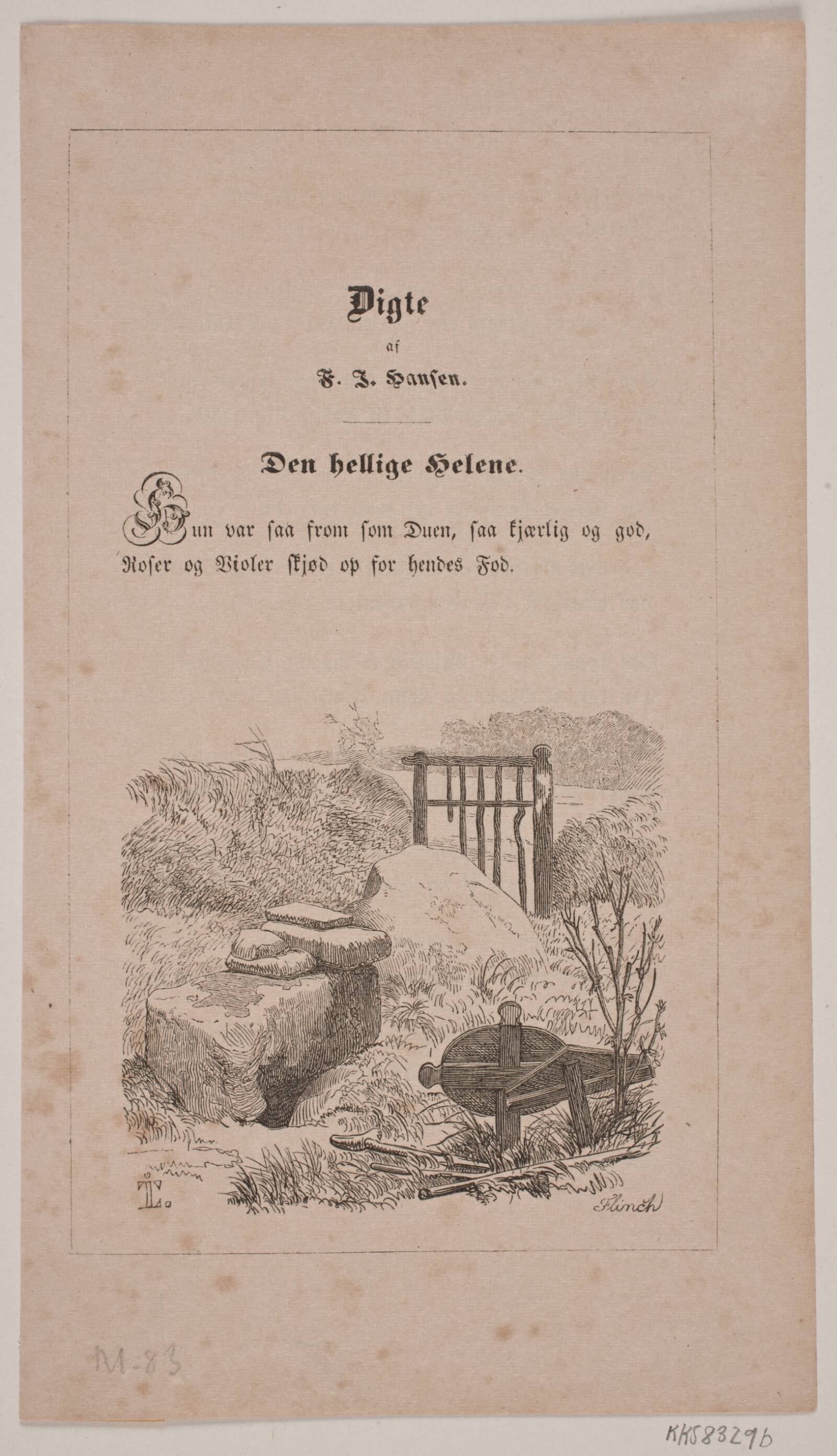 Helene Grav, Andreas Flinch, 1843
