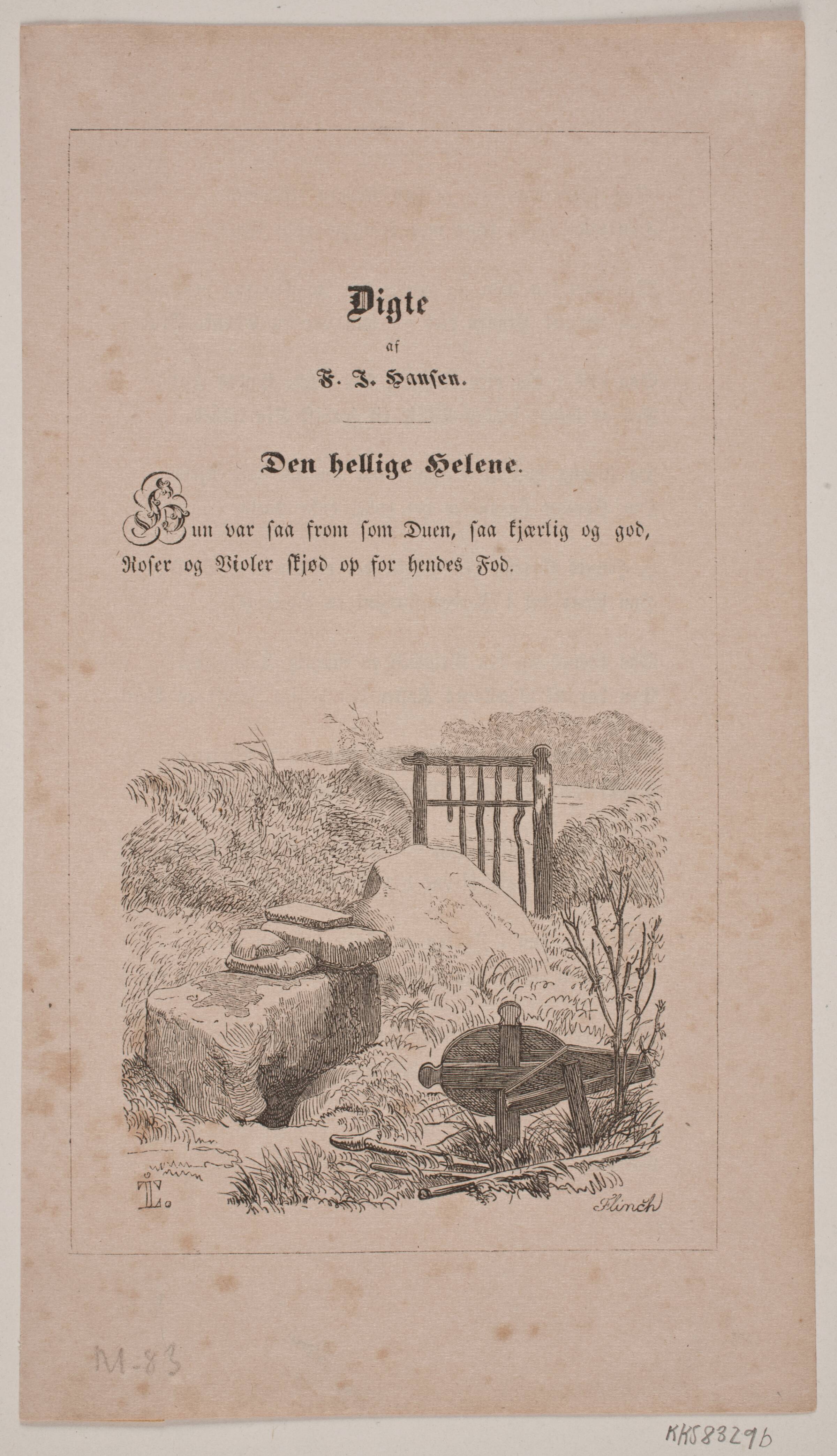 Helene Grav, Andreas Flinch, 1843