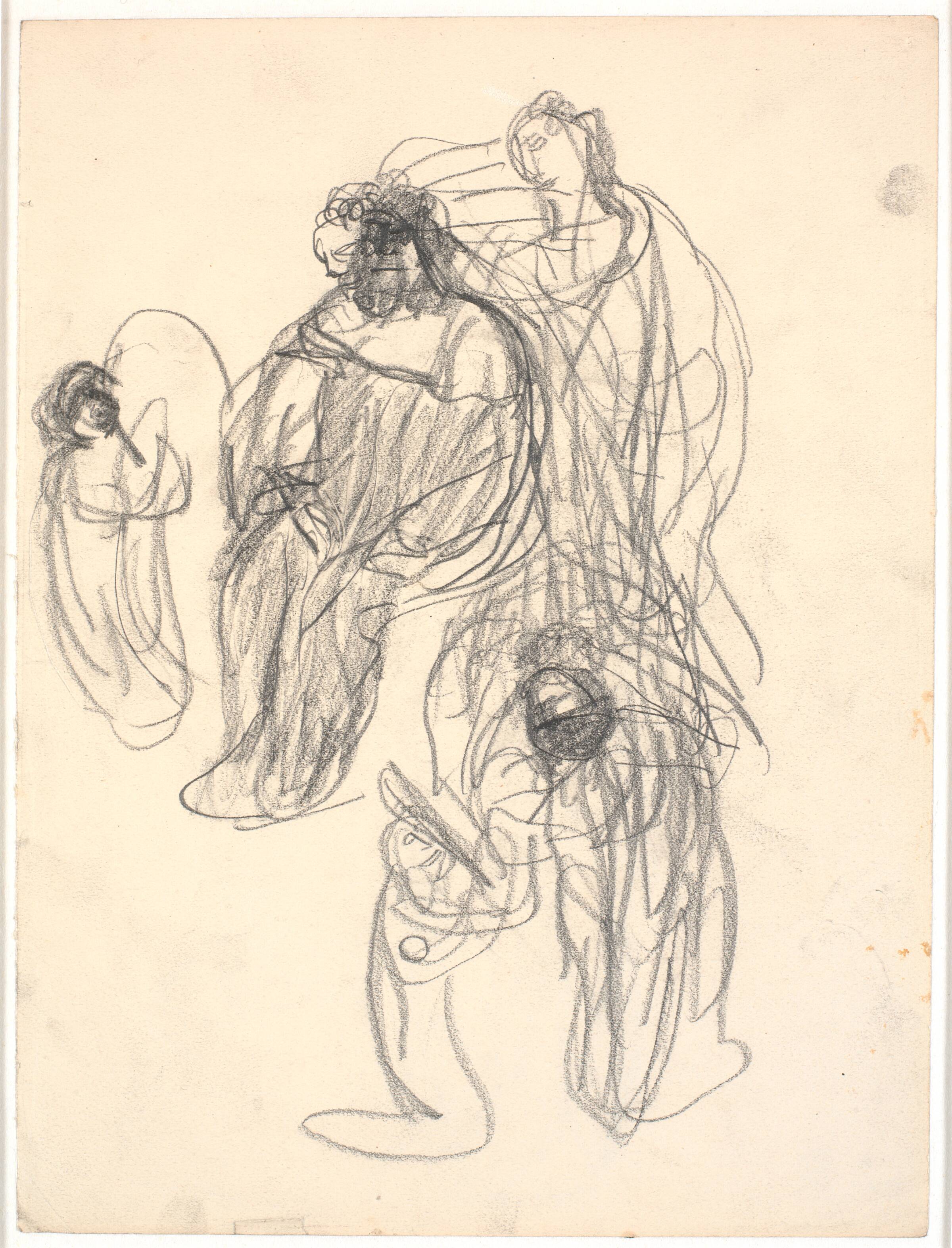 Tor klædes ud som brud og Loke som terne, Isakson, Karl, 1907-1908