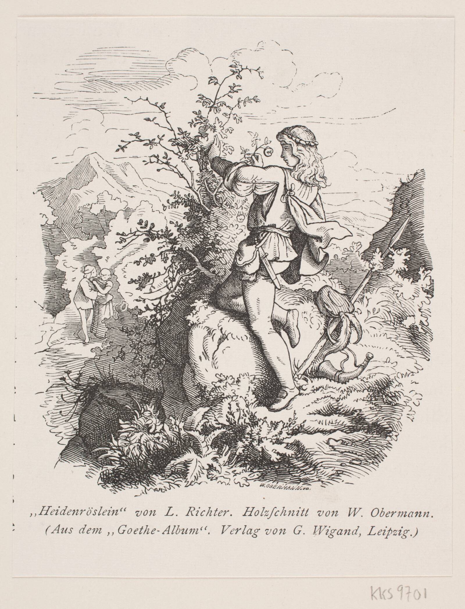 Heidenröslein, Franz Wilhelm Obermann, 1830-1896