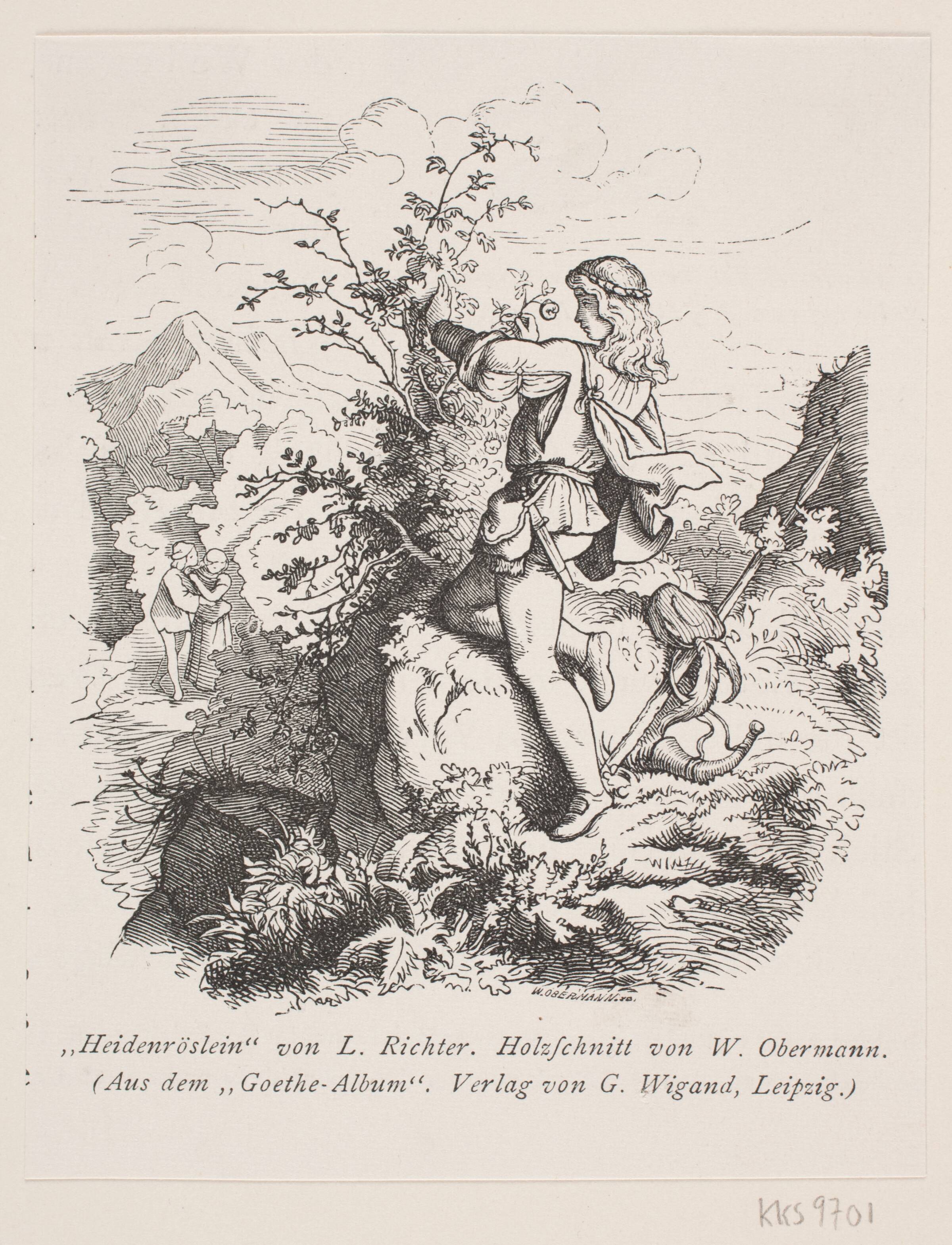 Heidenröslein, Franz Wilhelm Obermann, 1830-1896
