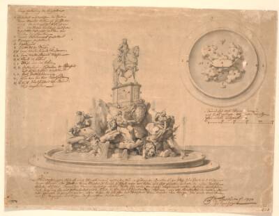 Udkast til et monument for Frederik V på Amalienborg