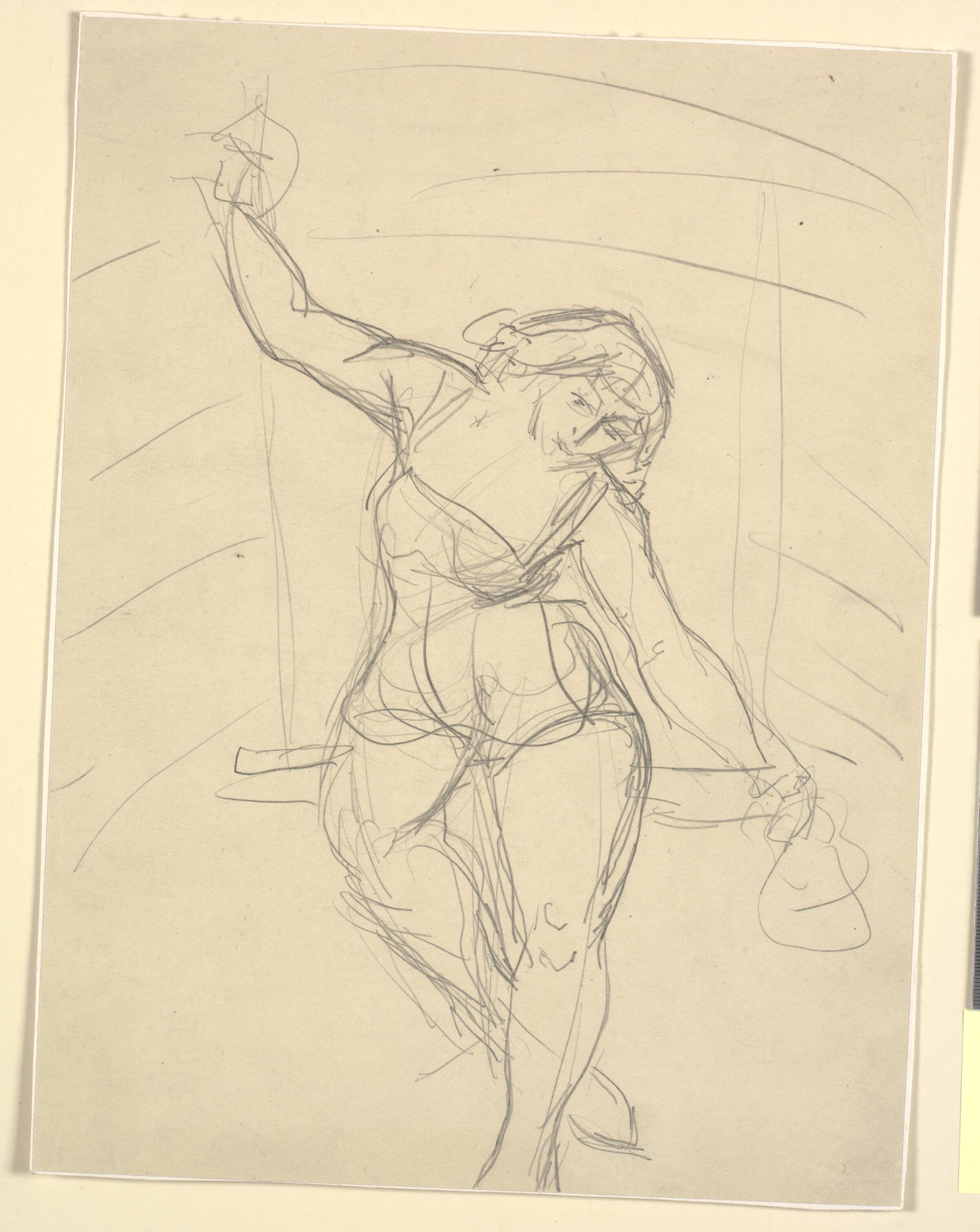 Kvindelig artist siddende på trapez, Emile Othon Friesz, 1906-1909