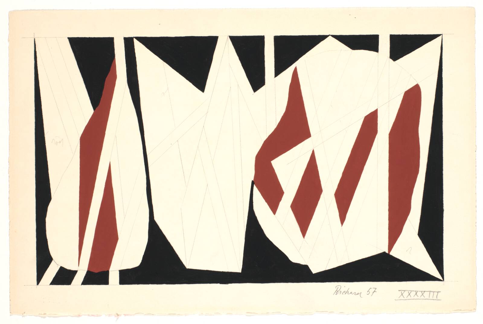 Uden titel, Richard Mortensen, 1957