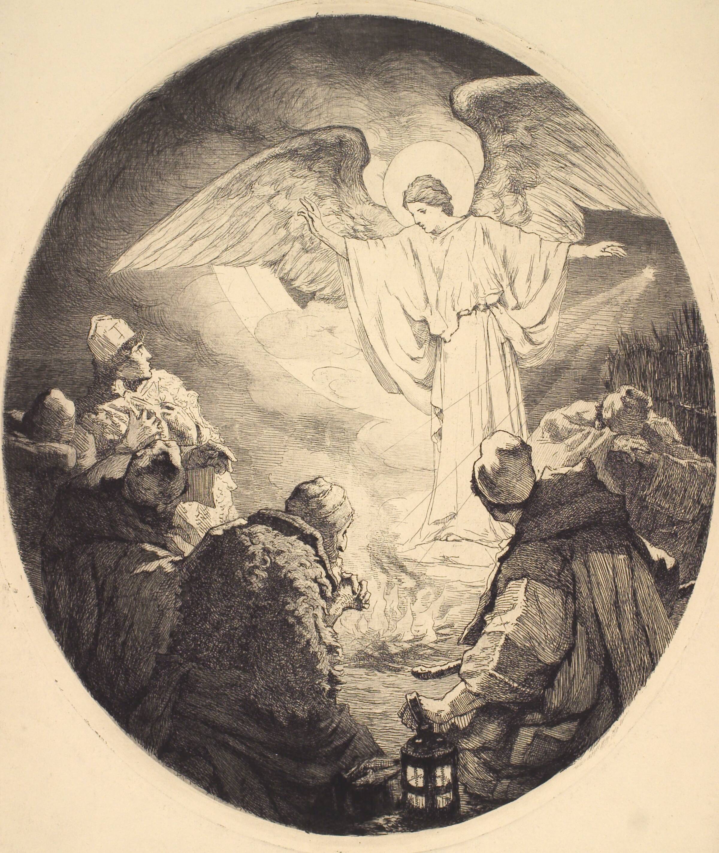 Forkyndelsen for hyrderne, Frans Schwartz, 1865-1917