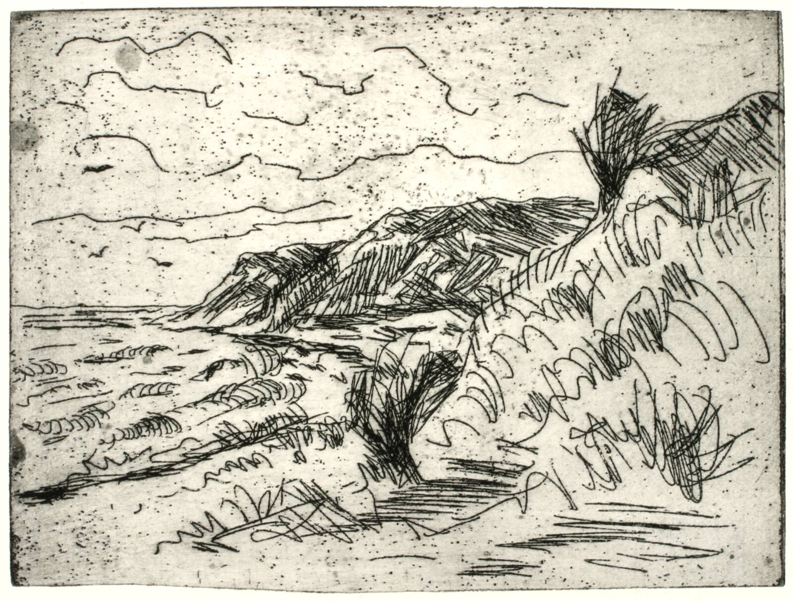 Kystlandskab med klinter, Kaj Ejstrup, 1934-1936
