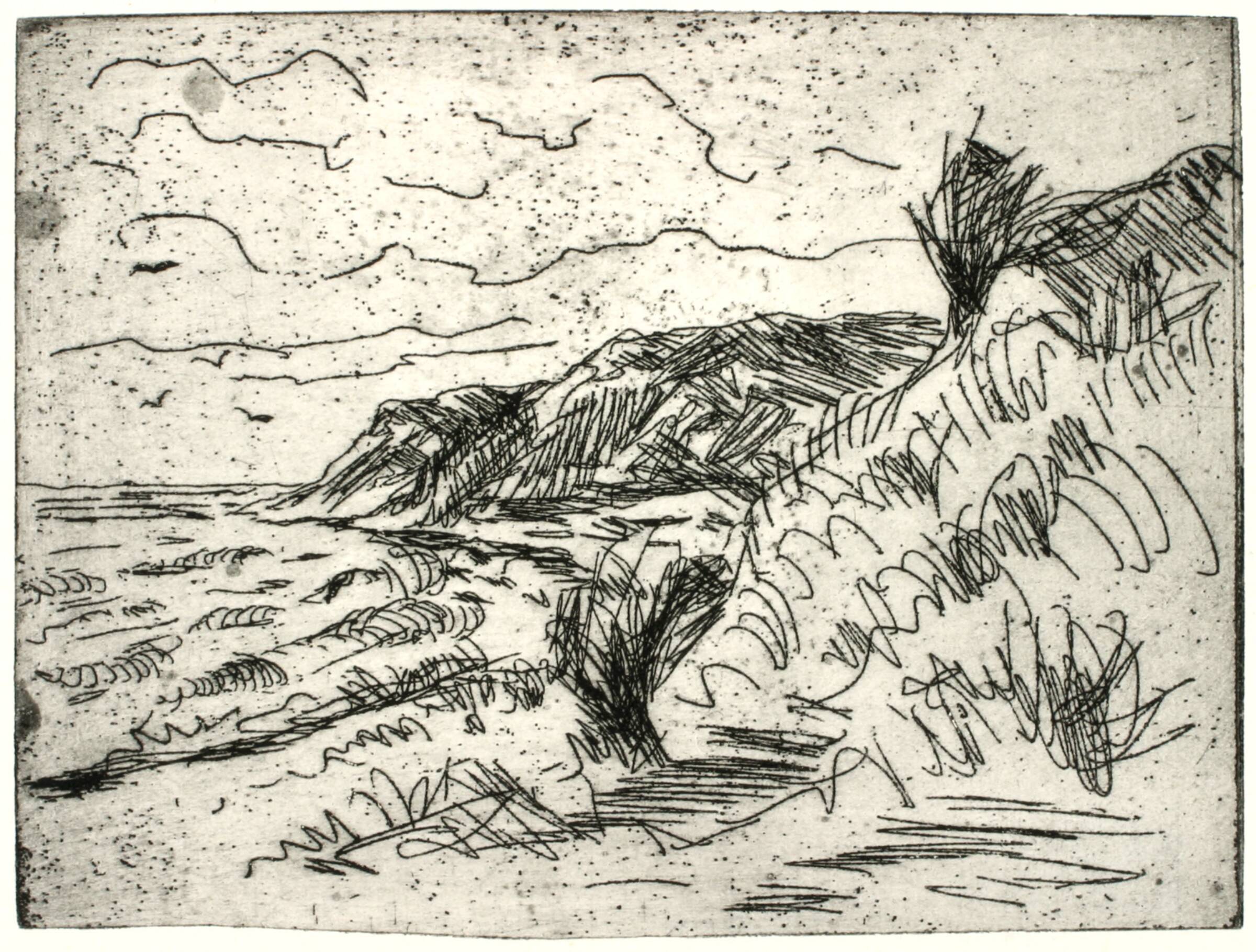 Kystlandskab med klinter, Kaj Ejstrup, 1934-1936