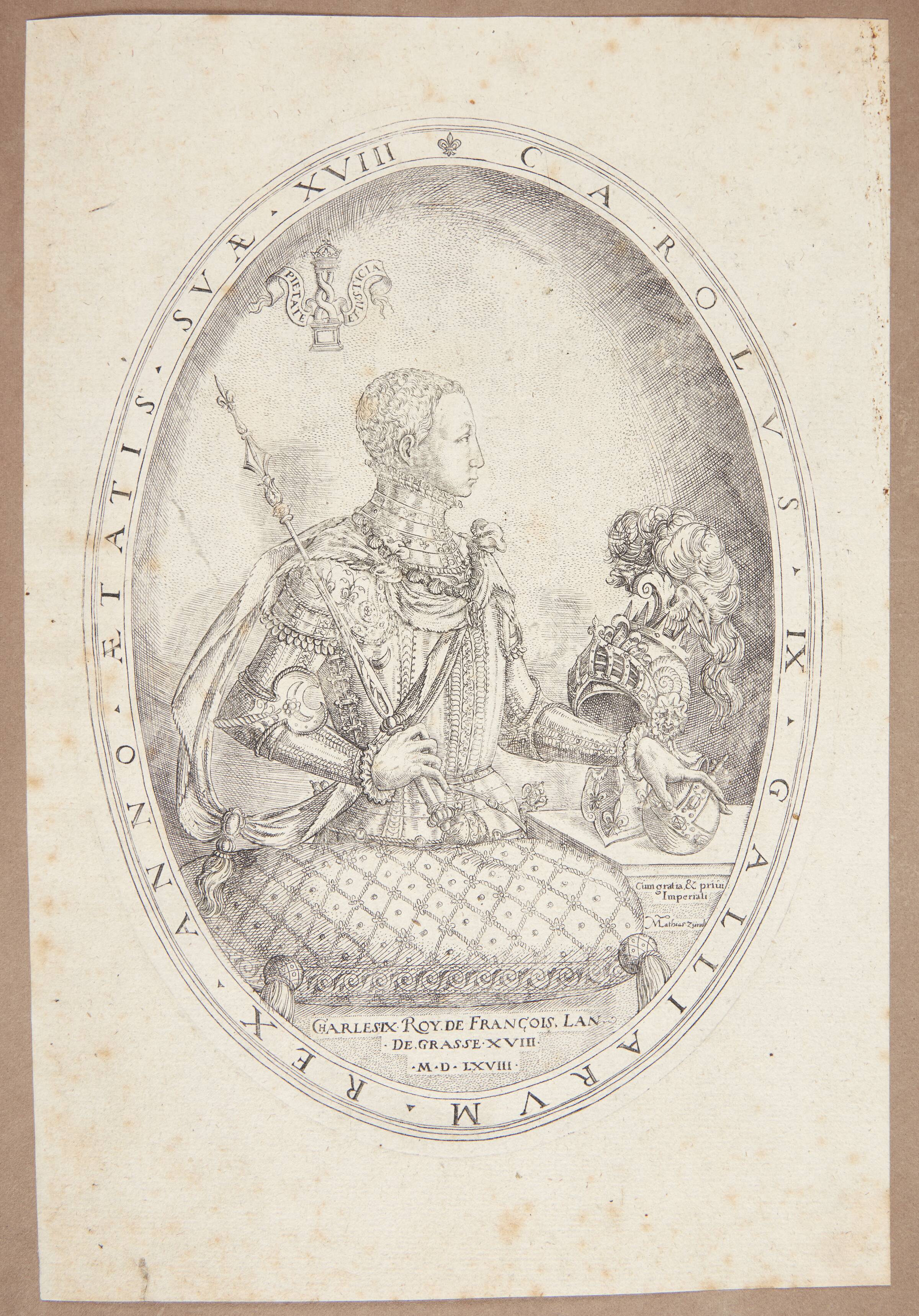 Karl IX, kongen af Frankrig, Matthias Zündt, 1568