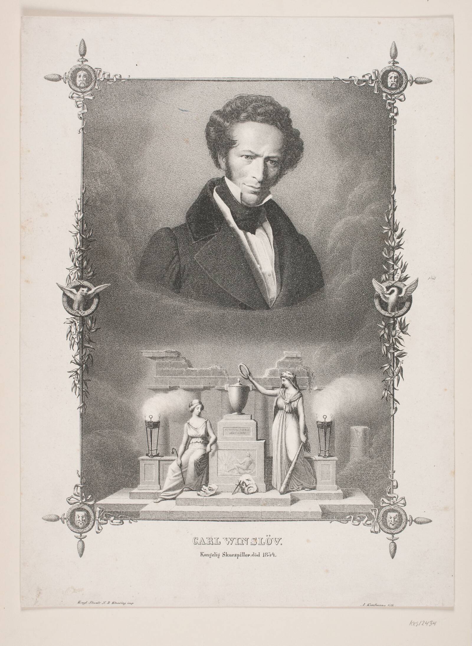 Carl Winslöv, Asmus Kaufmann, 1834-1843