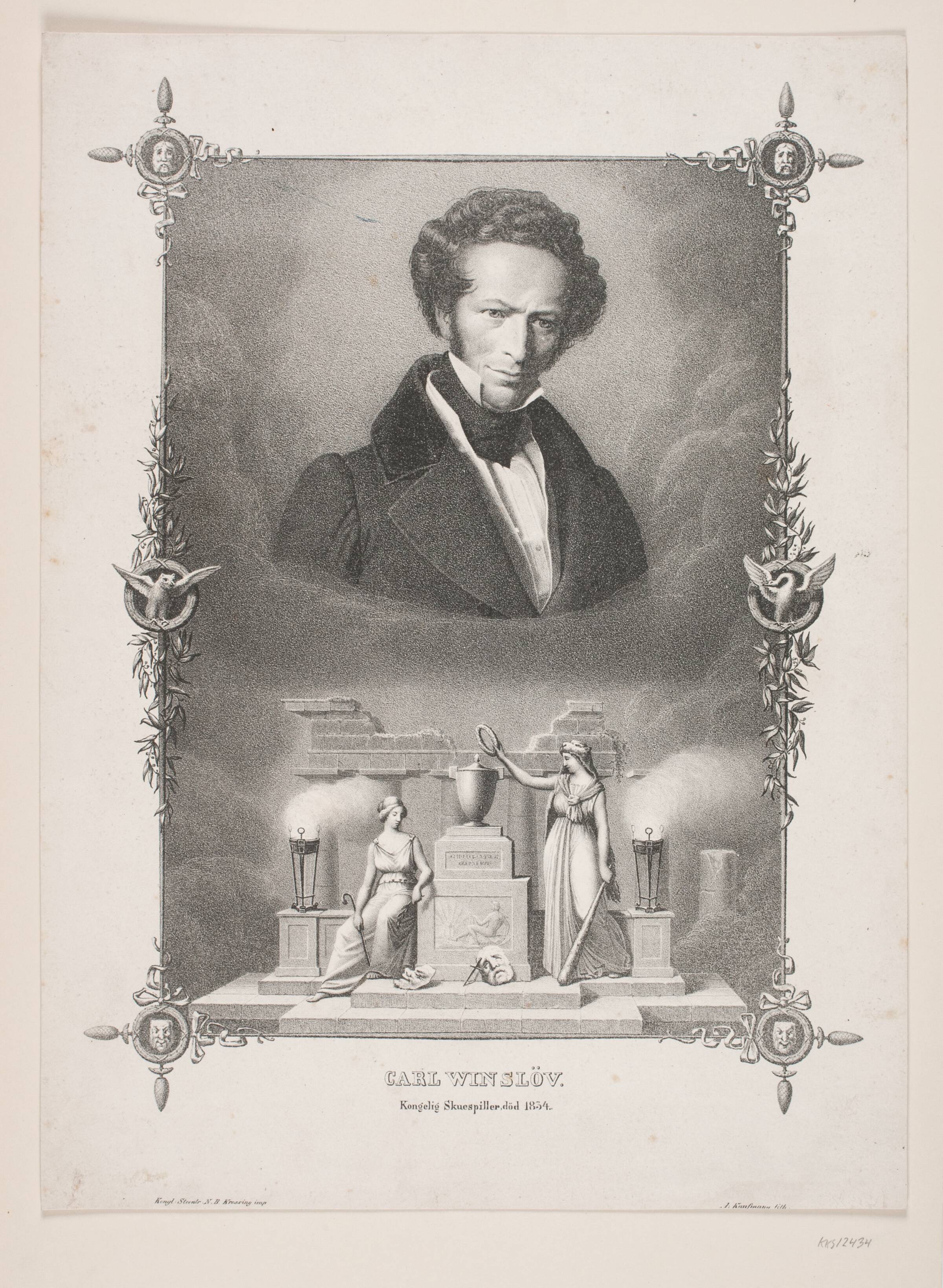 Carl Winslöv, Asmus Kaufmann, 1834-1843