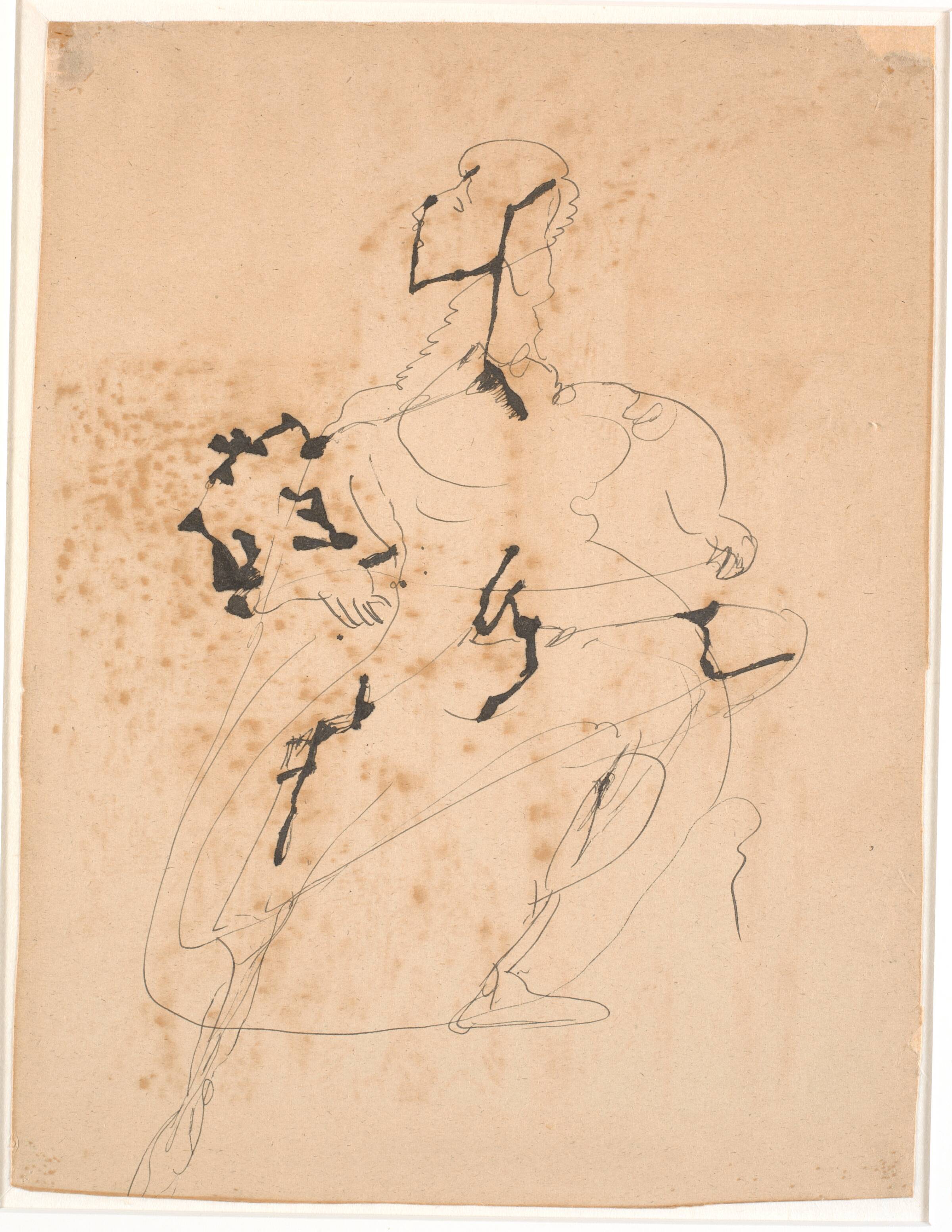Stående kvindefigur., Christian Kongstad Petersen, 1862-1940