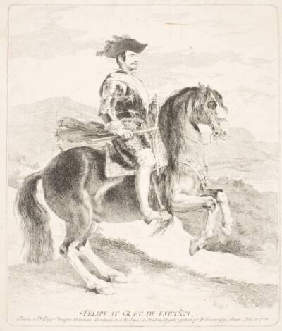 Filip IV, konge af Spanien, til hest