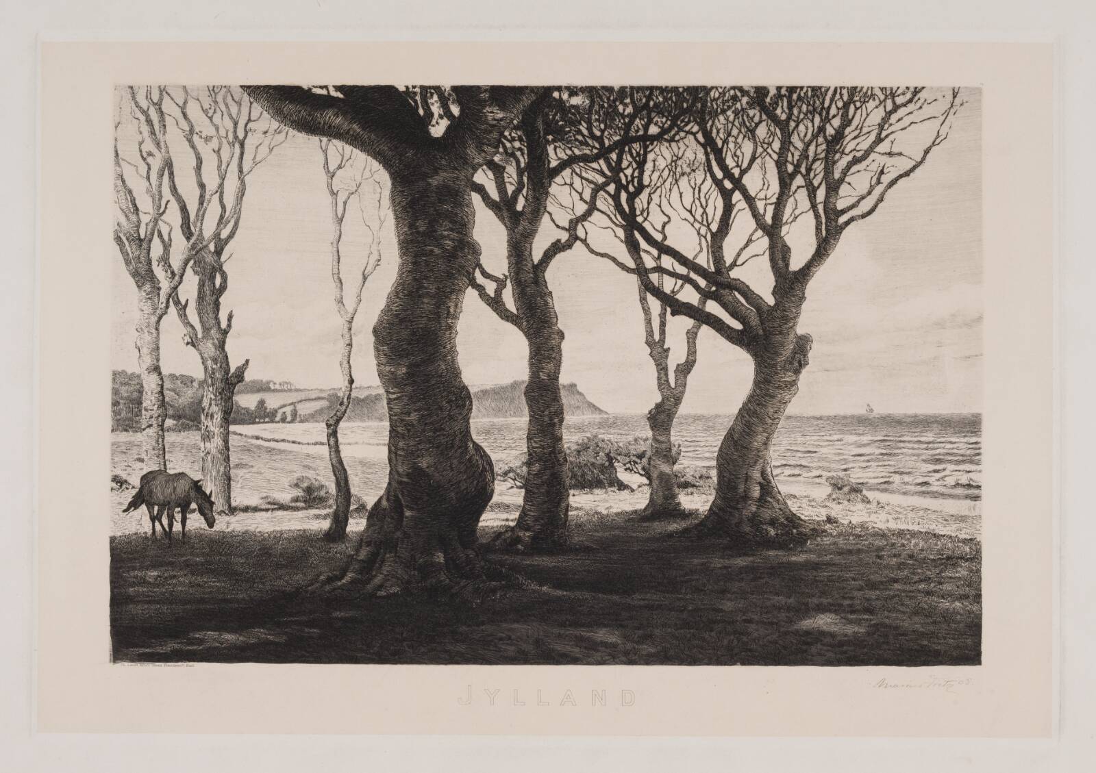 Jydsk landskab, Marcus Bech Fritz, 1905