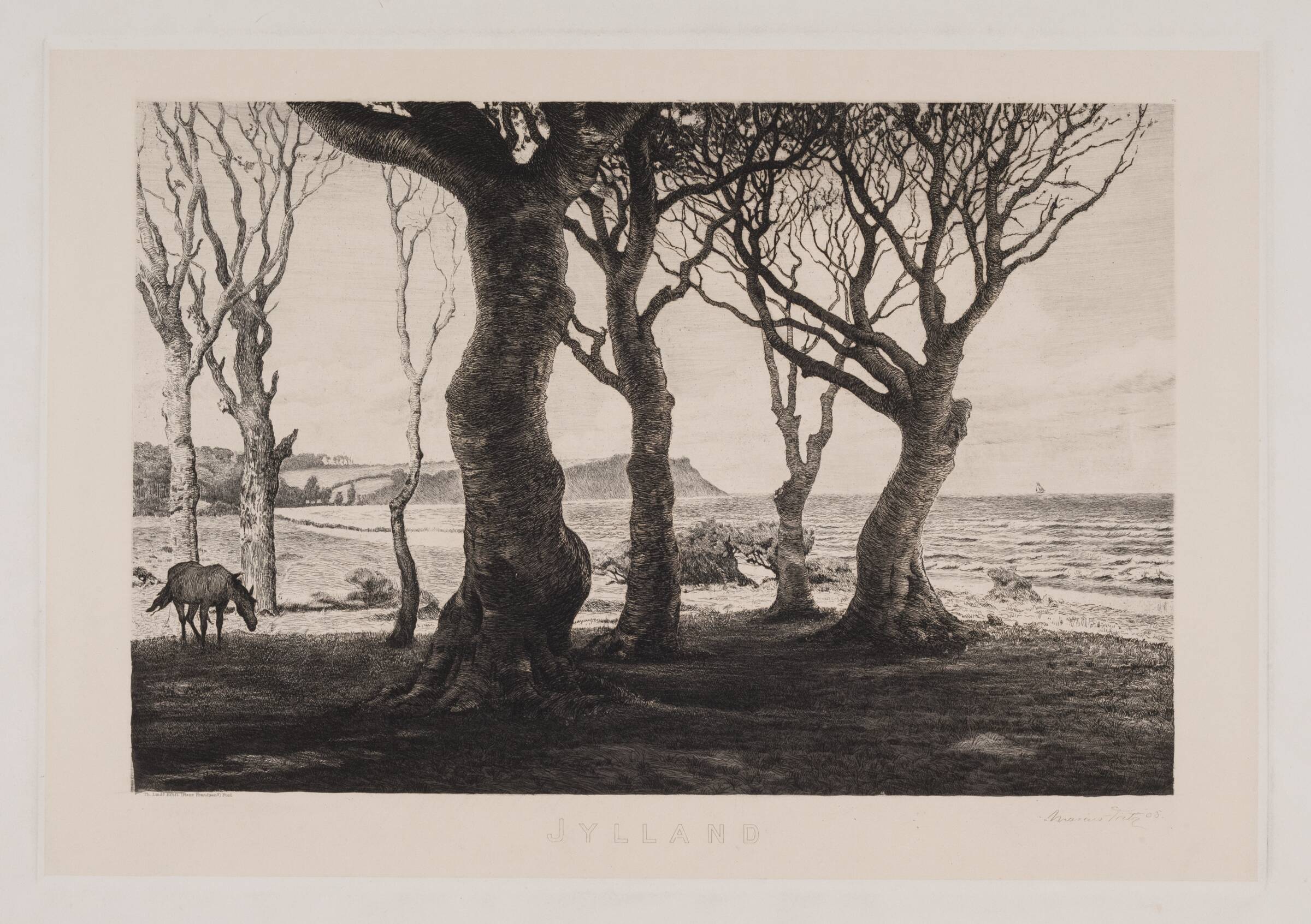 Jydsk landskab, Marcus Bech Fritz, 1905