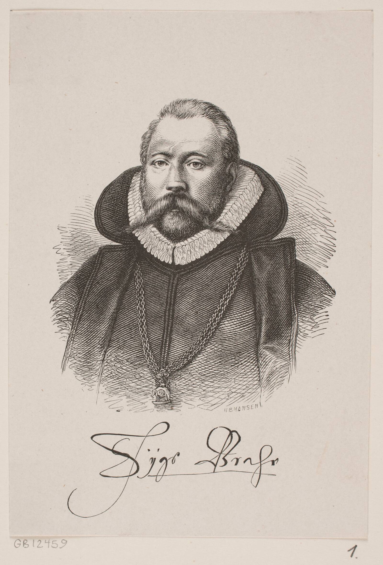 Tycho Brahe, H.P. Hansen, 1871