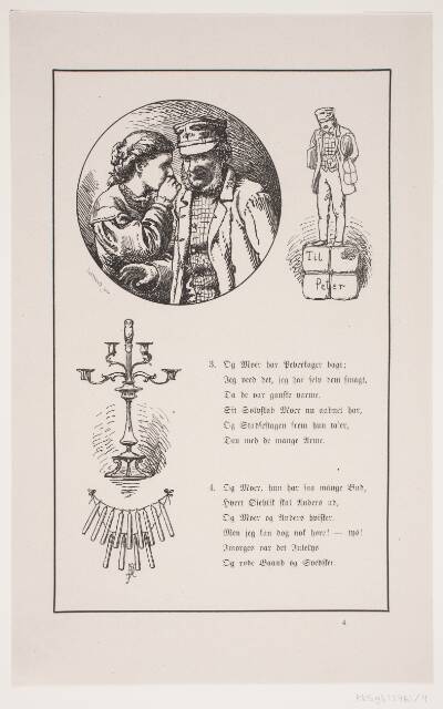 Illustration til Johan Krohn, "Peters jul"