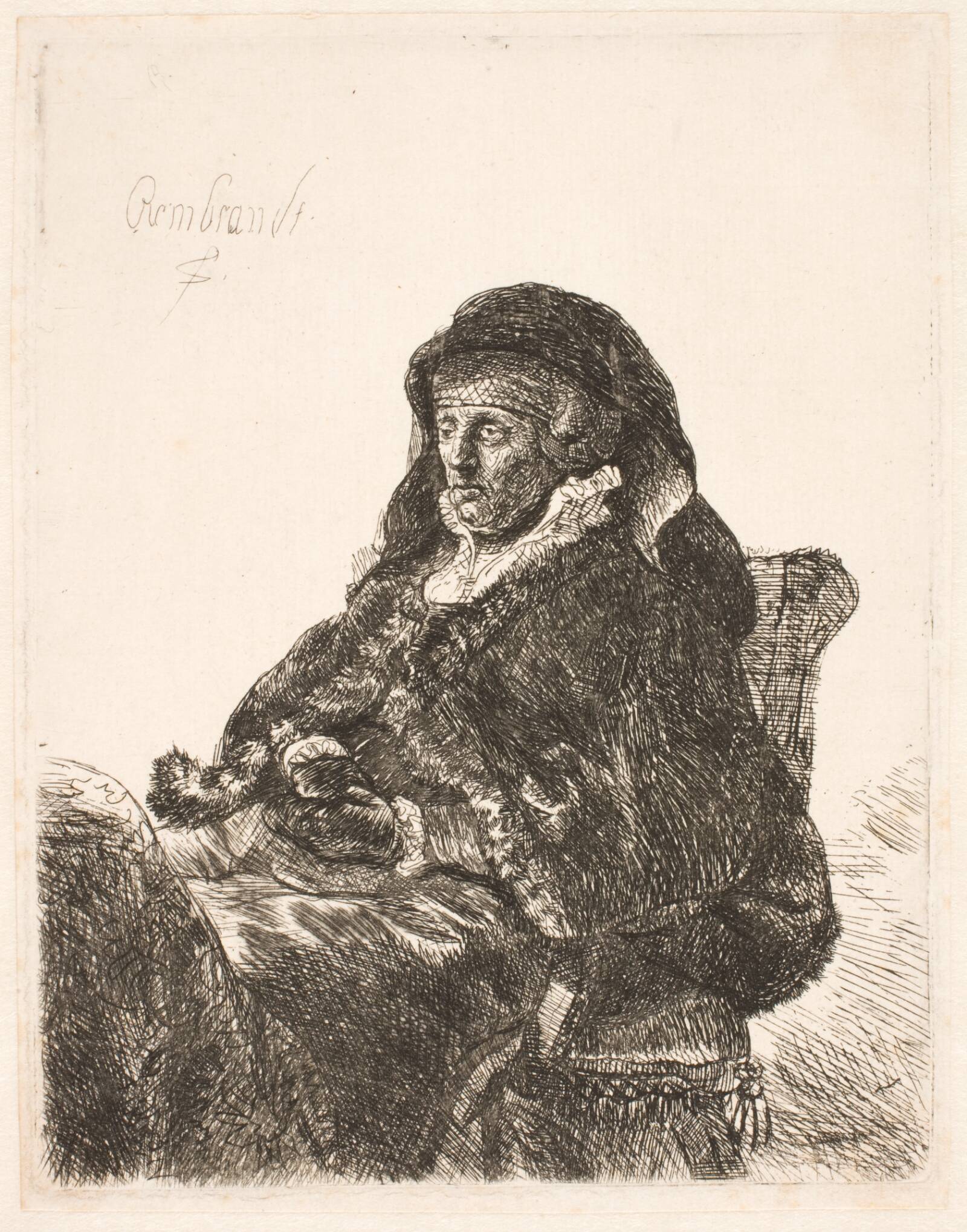 Rembrandts moder, Ubekendt, 1630-1670