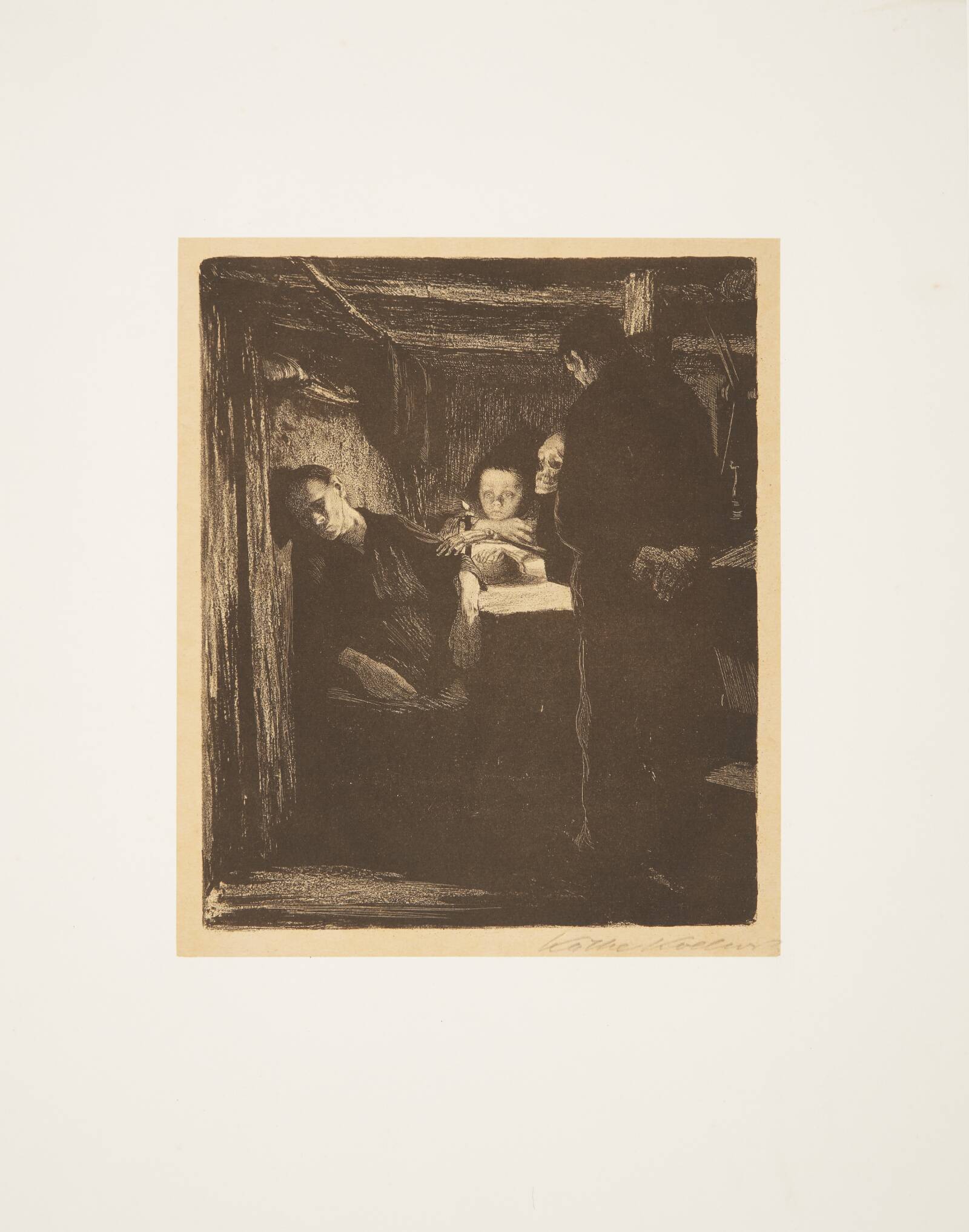 Ein Weberaufstand - Tod, Käthe Kollwitz, 1897-1898
