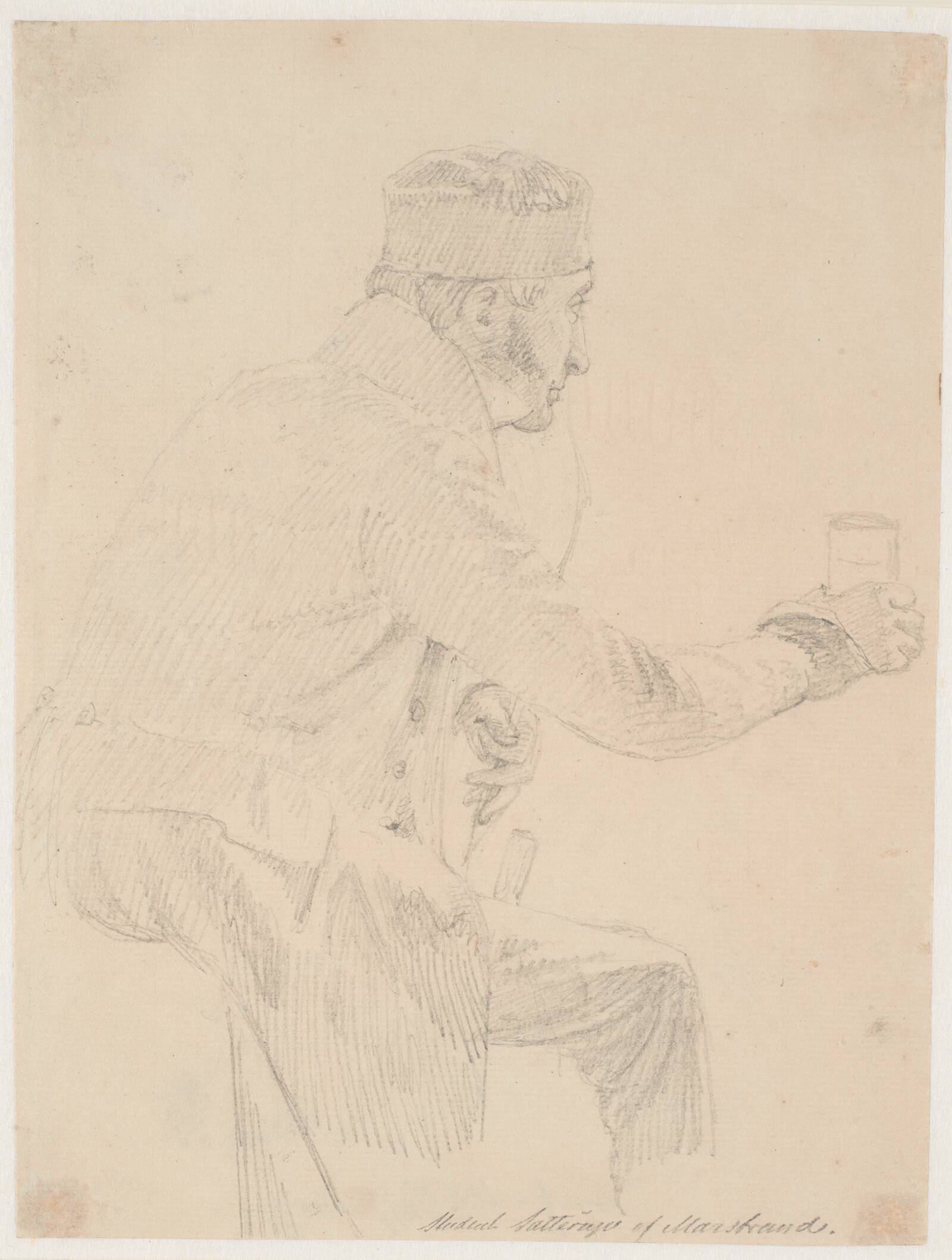 "Student Satterup af Marstrand", Wilhelm Marstrand, 1836